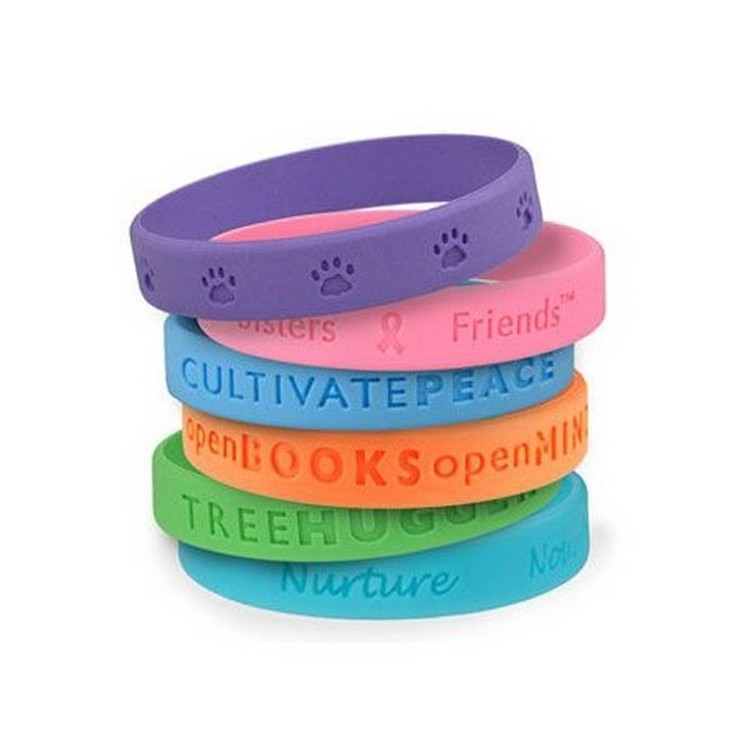 Promotional Debossed Silicone Bracelet 1