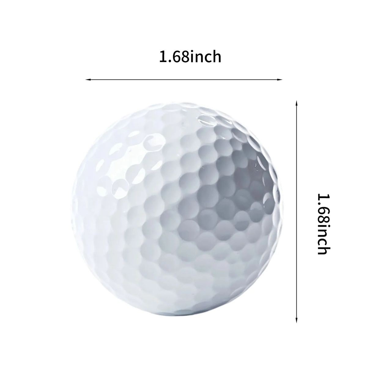 Synthetic Rubber Golf Ball 1.68" with DuPont Surlyn Layer, Customizable 3