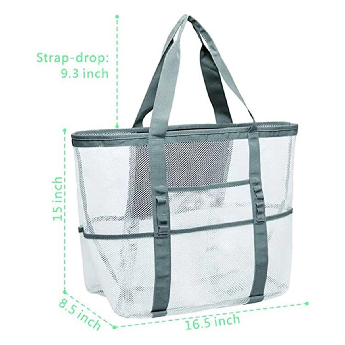 Large Mesh Picnic Bag, custom tote bag with logo imprint 2