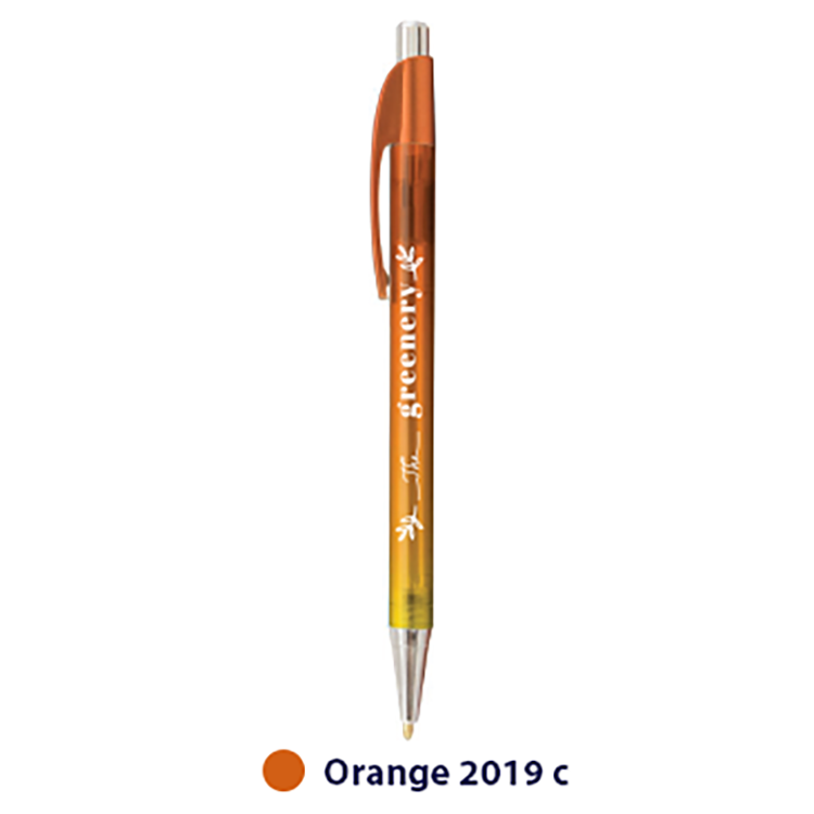 Top Flight Slim Ombre Plastic Pen (Full Color Imprint) 8