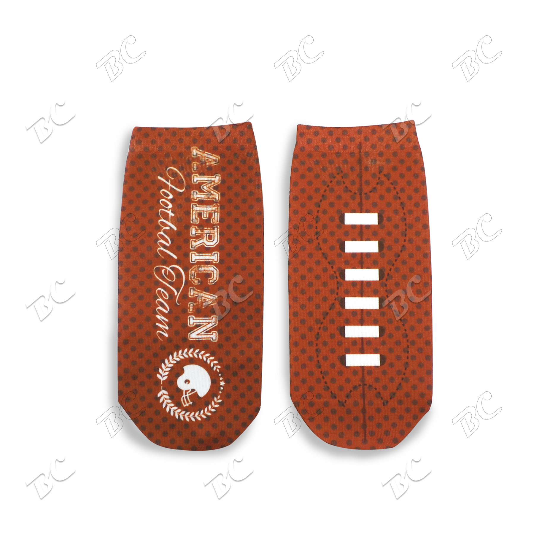 8" Full Color Kids No Show Tube Socks 4