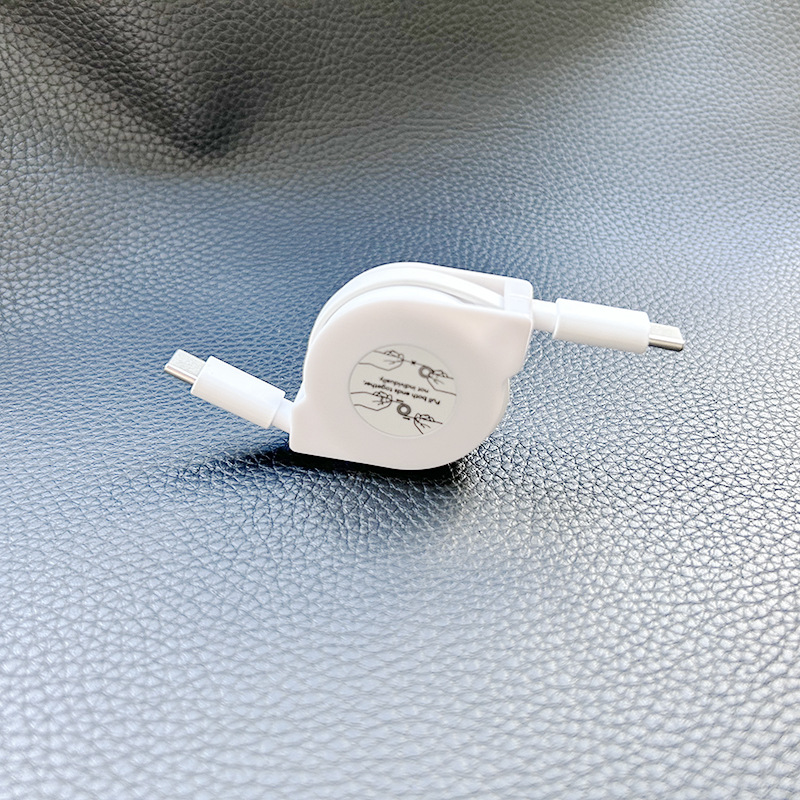 60W Retractable USB C to USB C Charger 3
