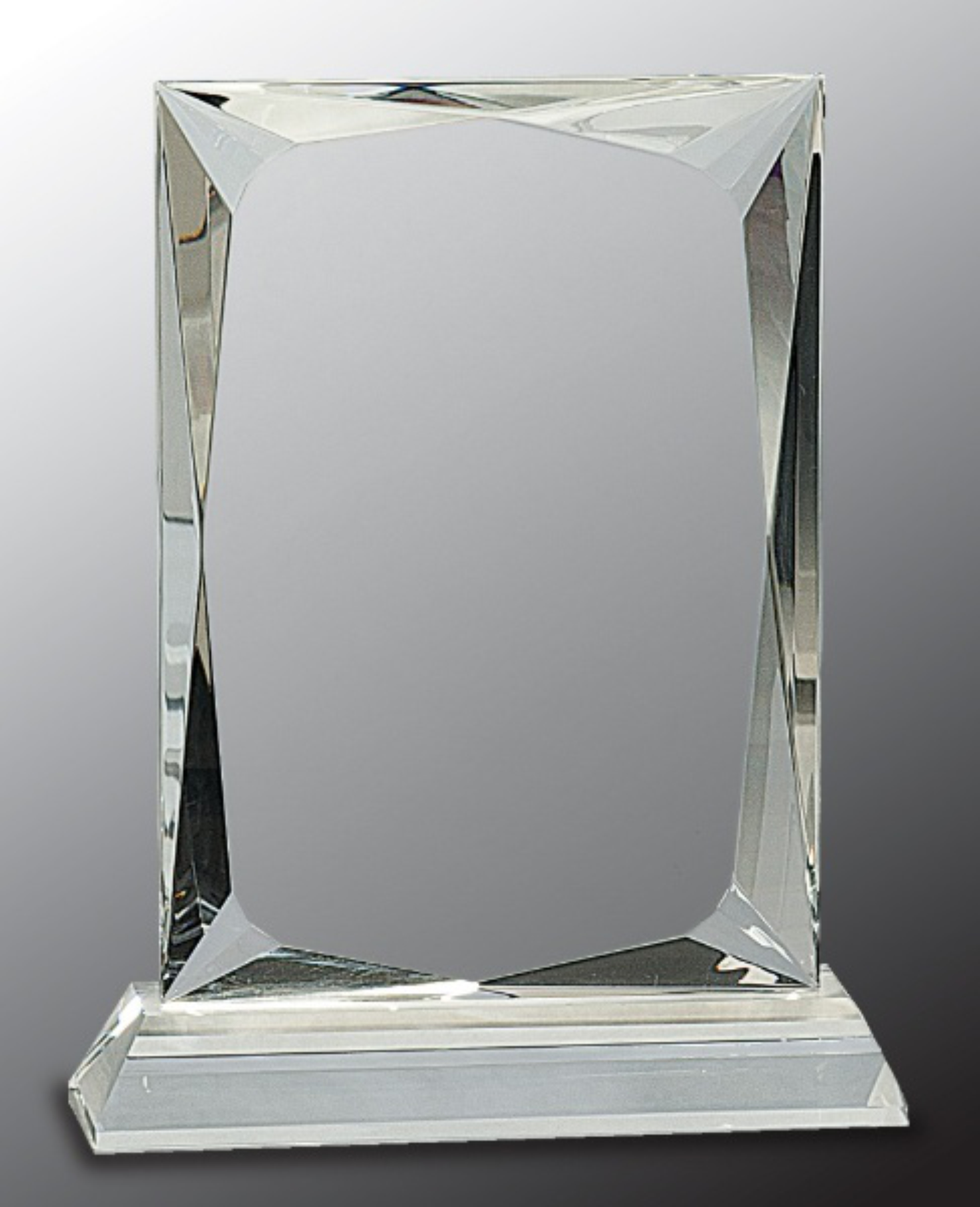 7 1/4" Crystal Rectangle Award on Clear Base 3