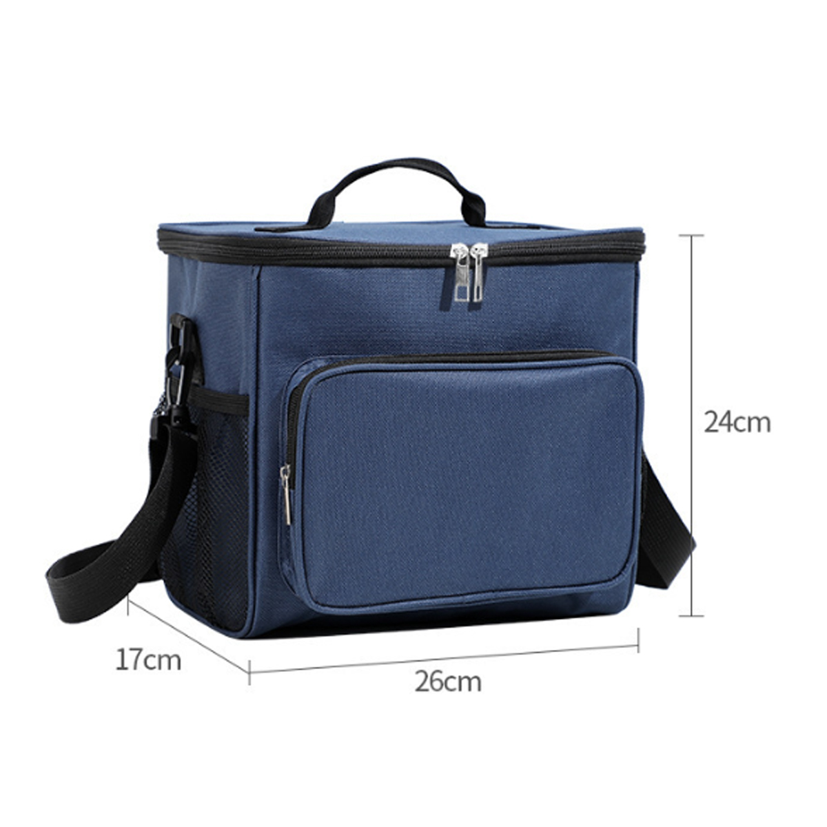 10L Insulated Thermal Lunch Bag with Shoulder Strap 1