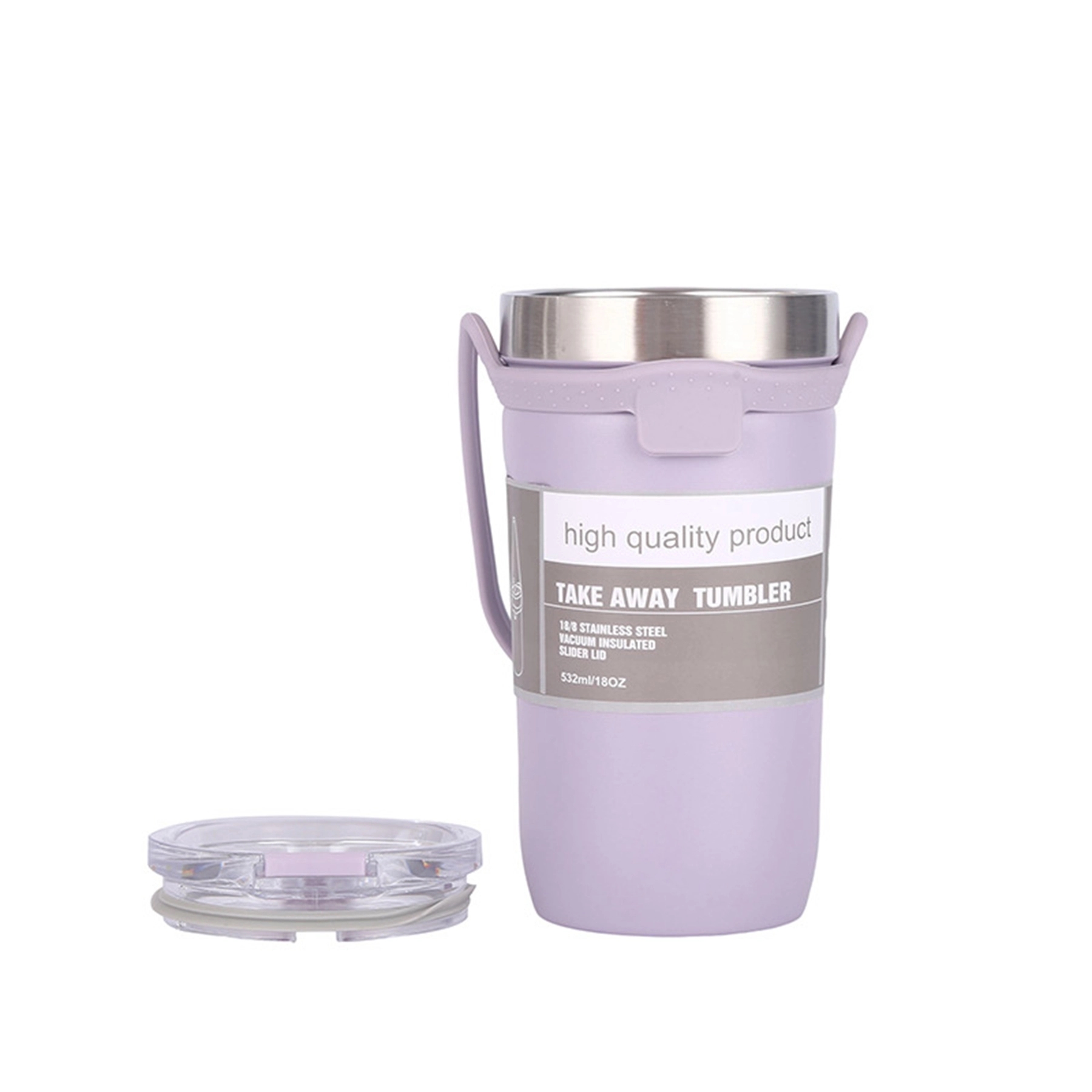 19  Oz. Vacuum Insulated Coffee Tumbler with Silicone Strap 6