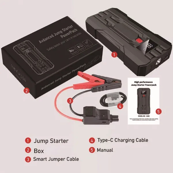 12V Intelligent Jump Starter with LCD Display 4