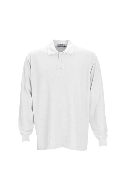 Long Sleeve Soft-Blend Double-Tuck Pique Polo 35