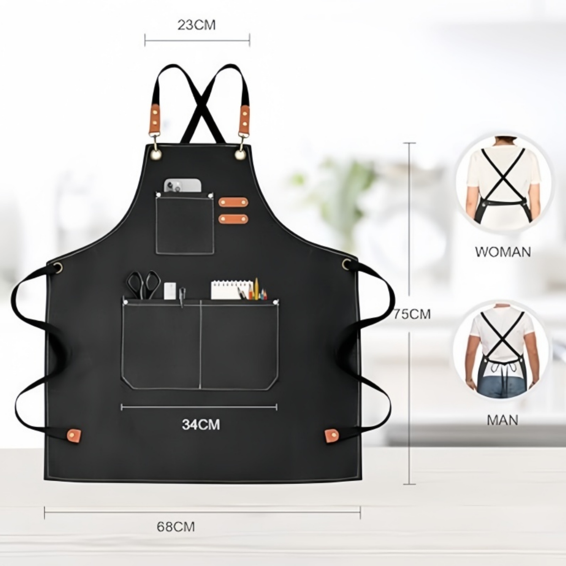 Canvas Kitchen Apron 2