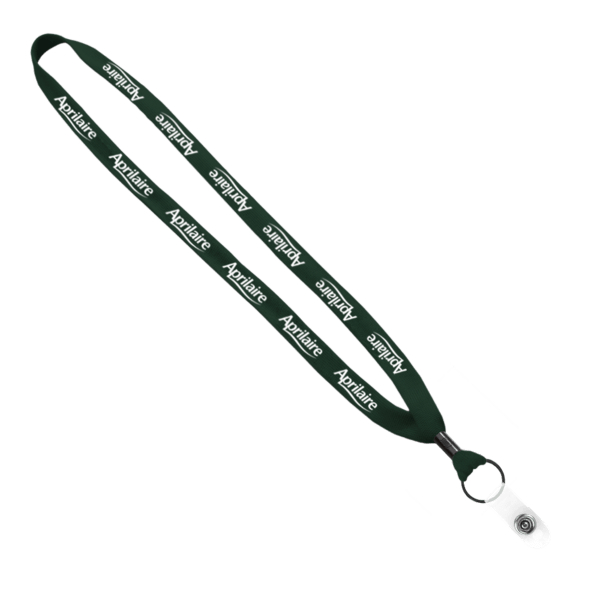 5/8" Polyester Shoelace Lanyard with Metal Crimp & Split-Ring 20