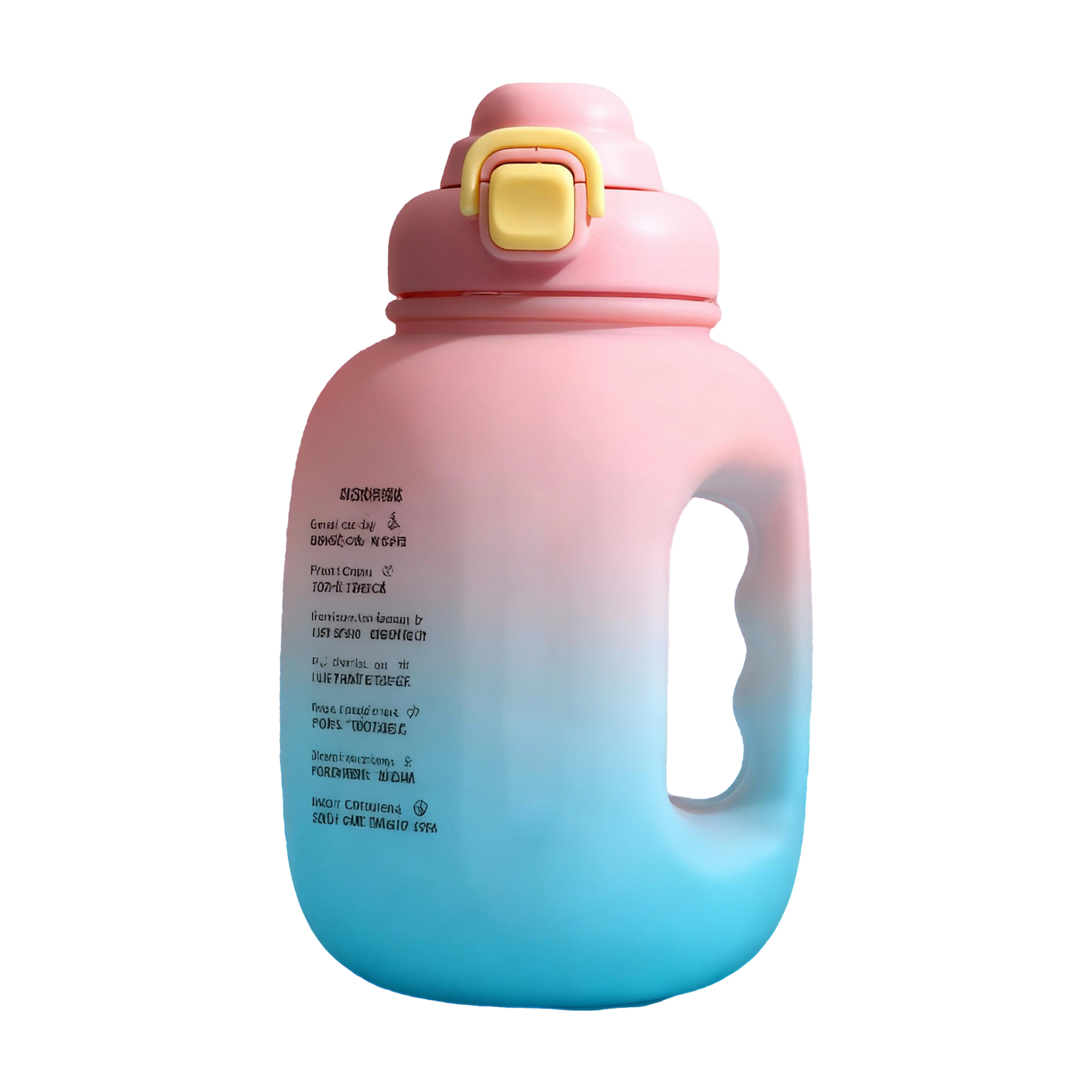 1.6L Large Capacity Gradient Sports Water Bottle 3
