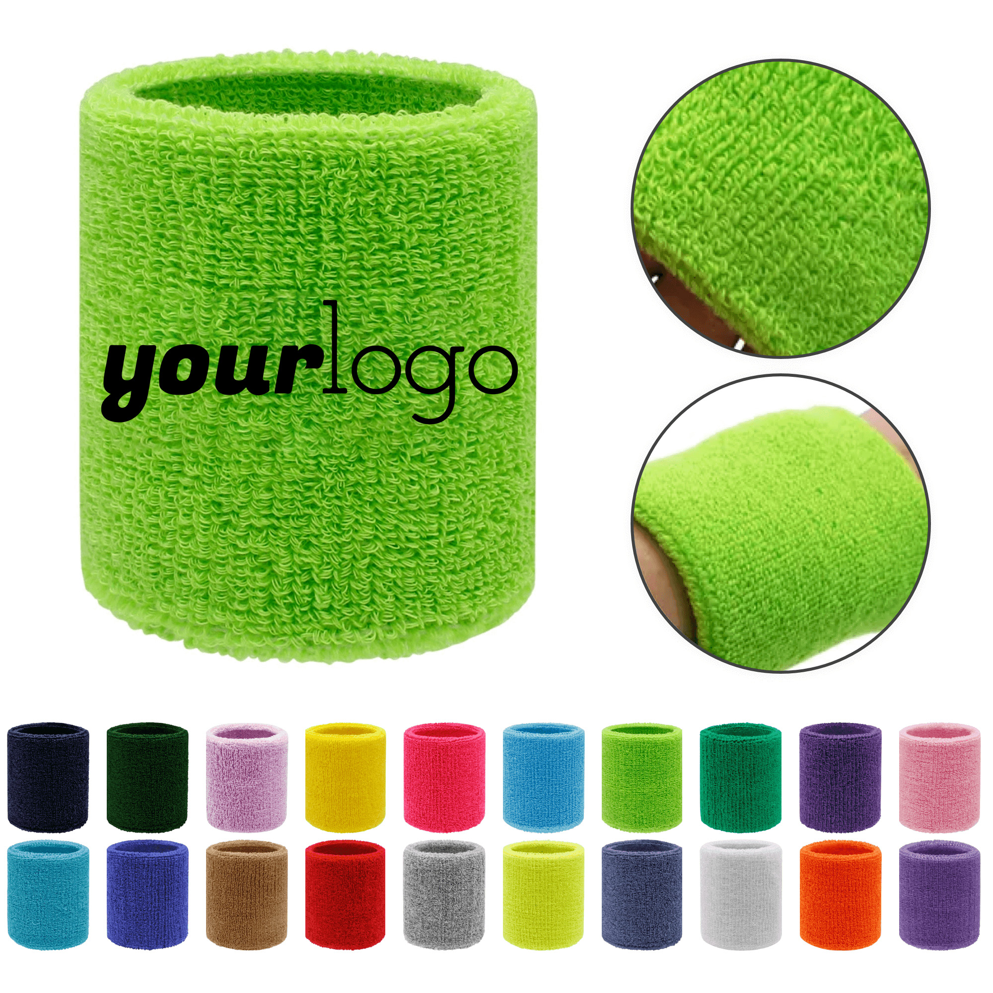 Terry Sweat-Absorbing Sports Wristband 1