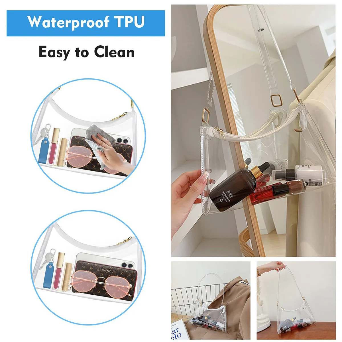 Clear Stadium-Approved Crossbody Chain Bag 4