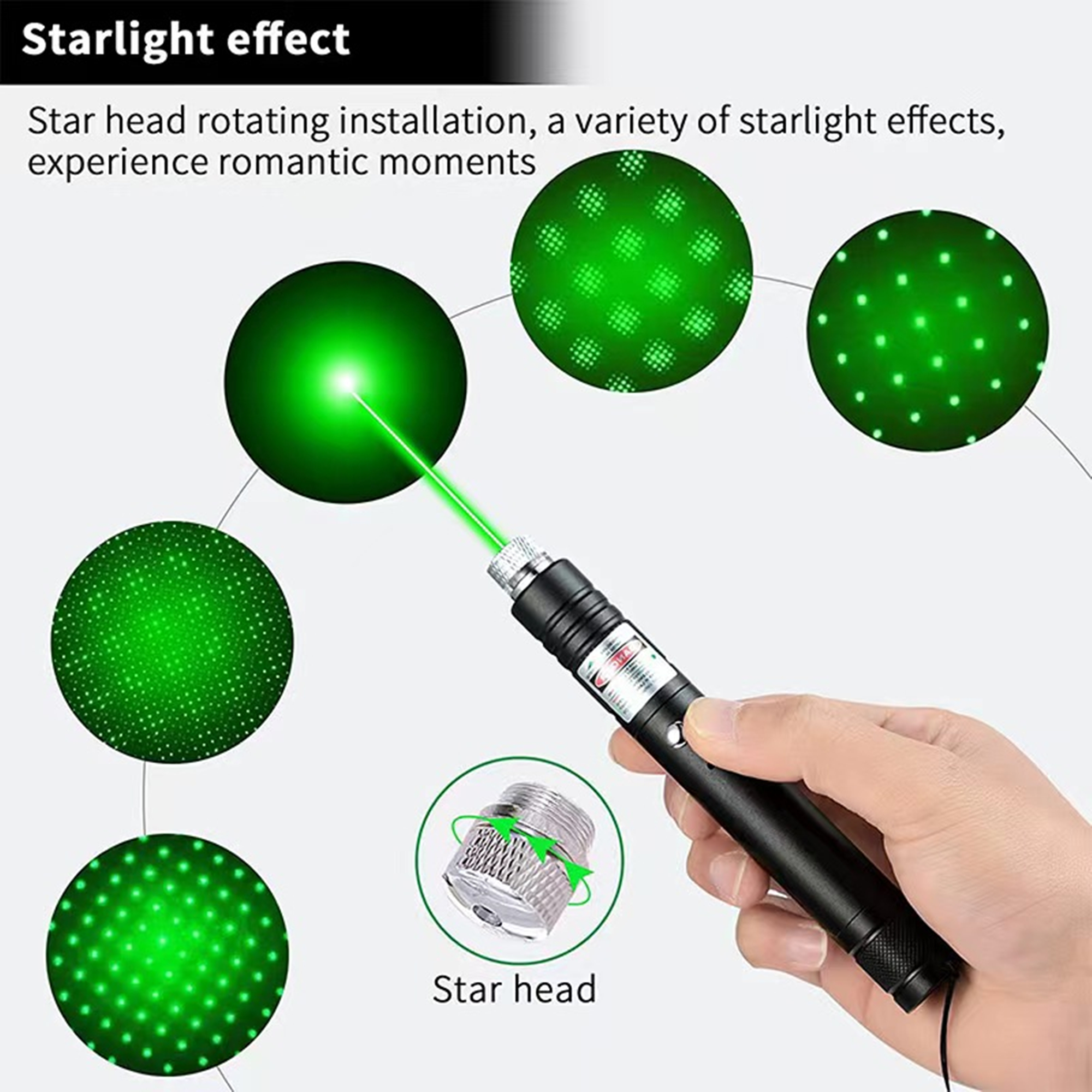 Rechargeable Green Laser Pointer For Cats Toy 4