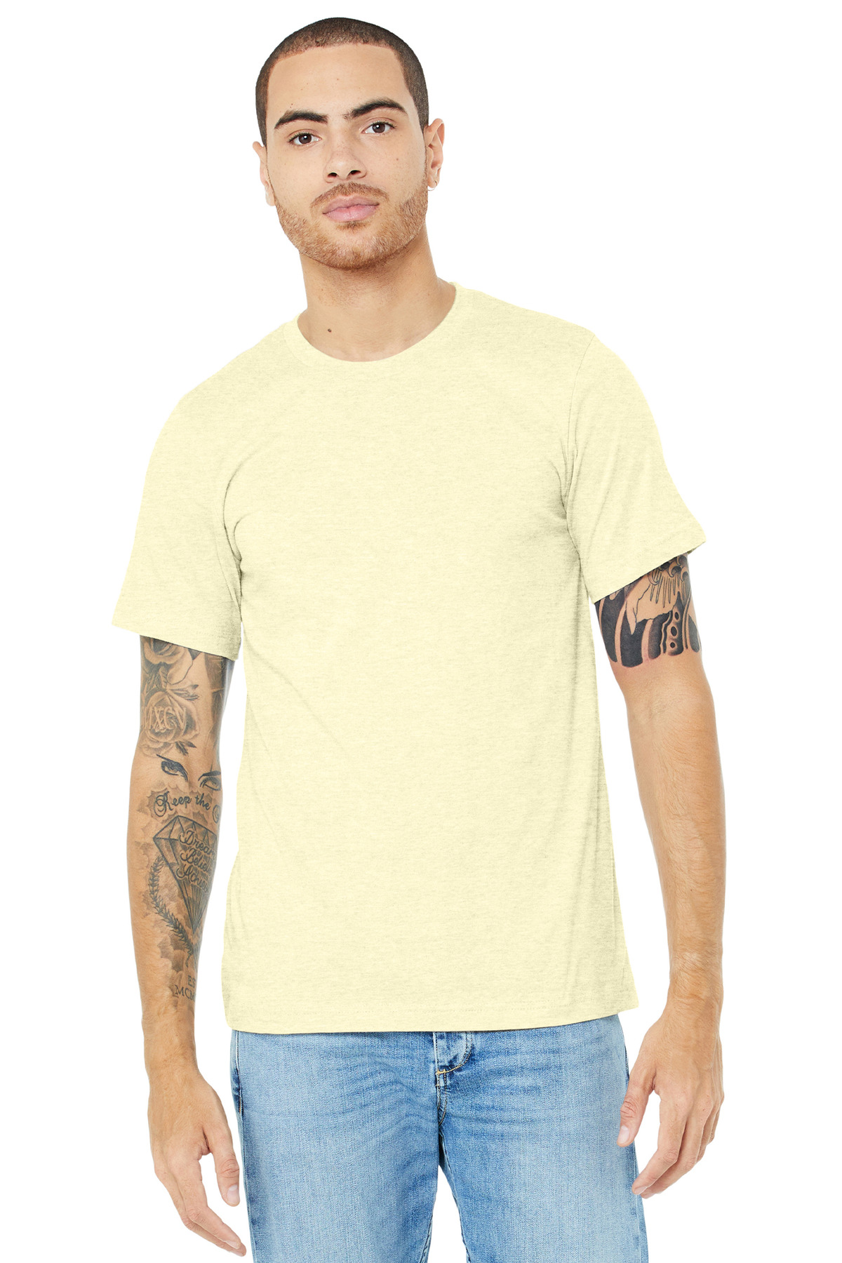 BELLA+CANVAS Unisex Heather CVC Short Sleeve Tee. BC3001CVC 434