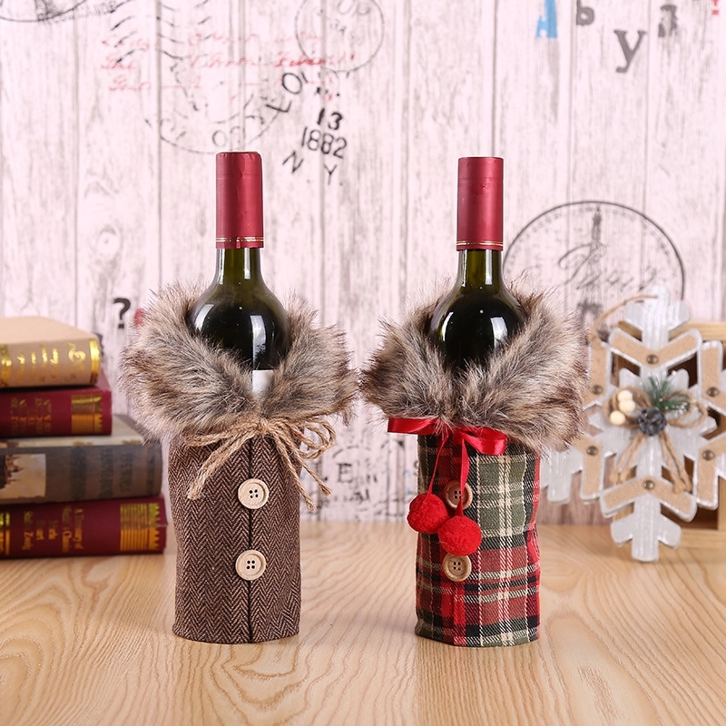 Christmas Wine Bottle Cover 3