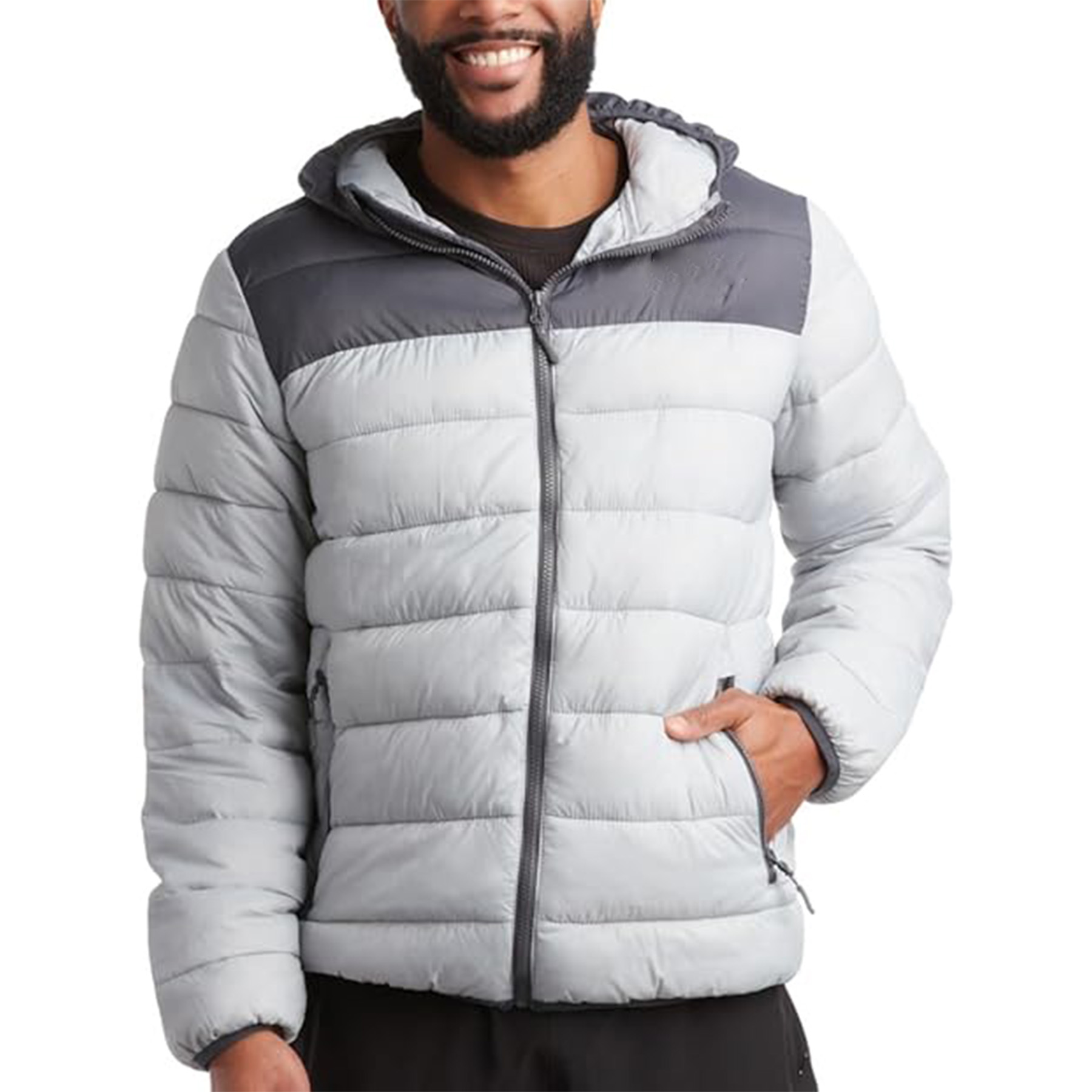 Warm Hooded Quilted Down Jacket 17