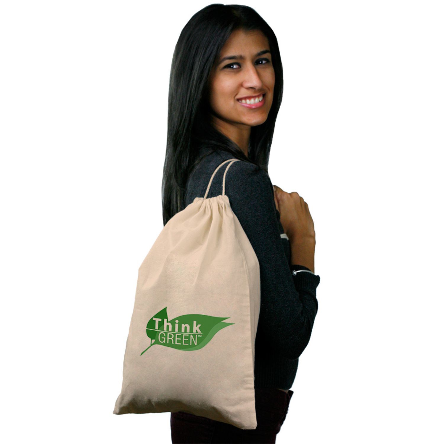 Cinch Up Bags Cotton Drawstring Backpacks 5