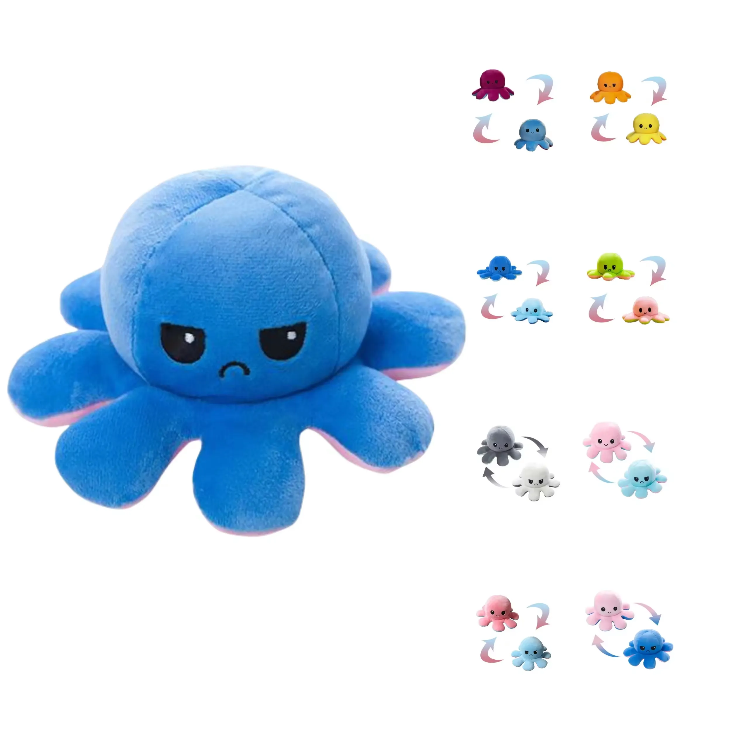 Large Reversible Octopus Plush Toy 1
