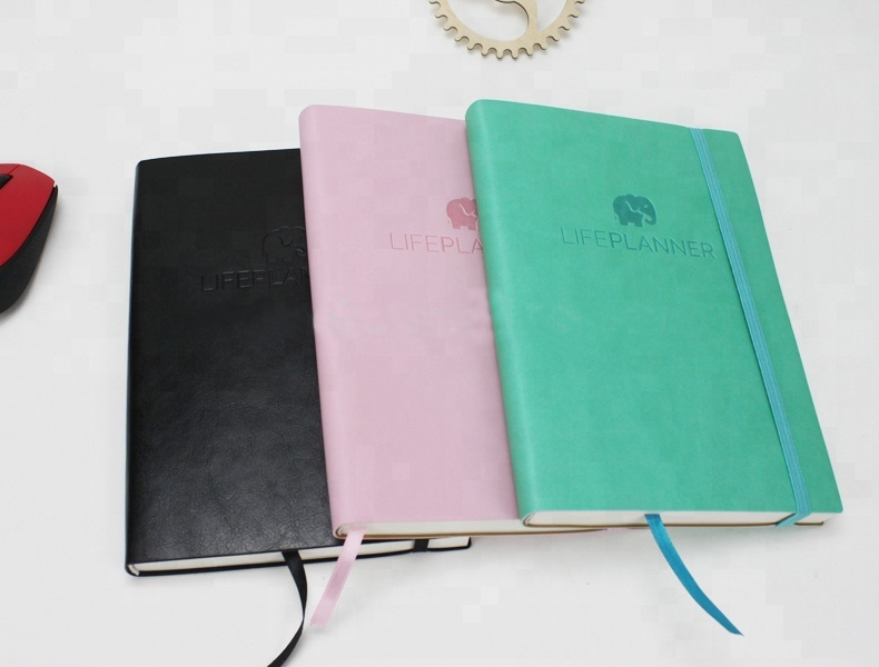 Hardcover A5 PU Leather Notebook 4