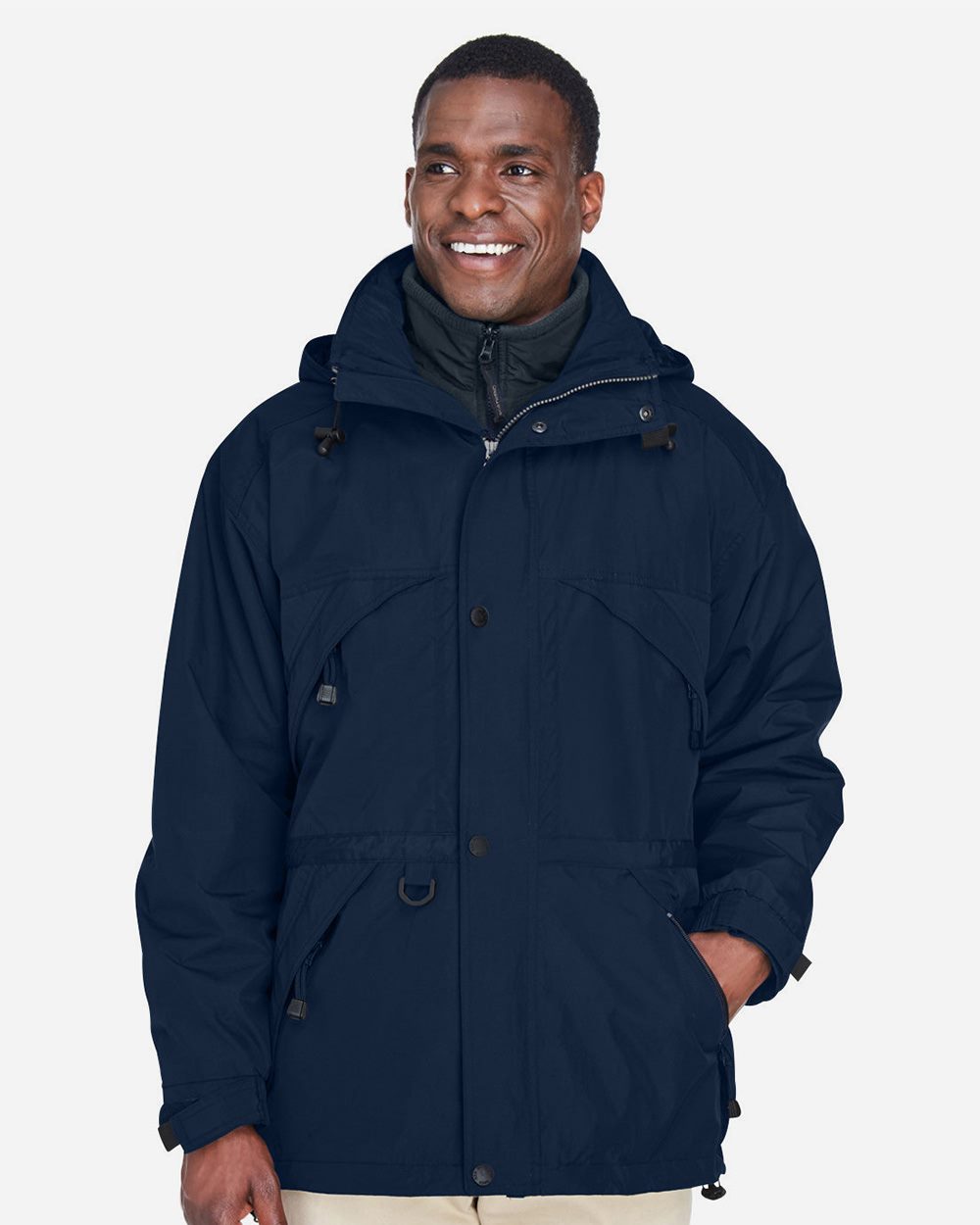 Men's 3-in-1 Parka with Dobby Trim - 88007 9