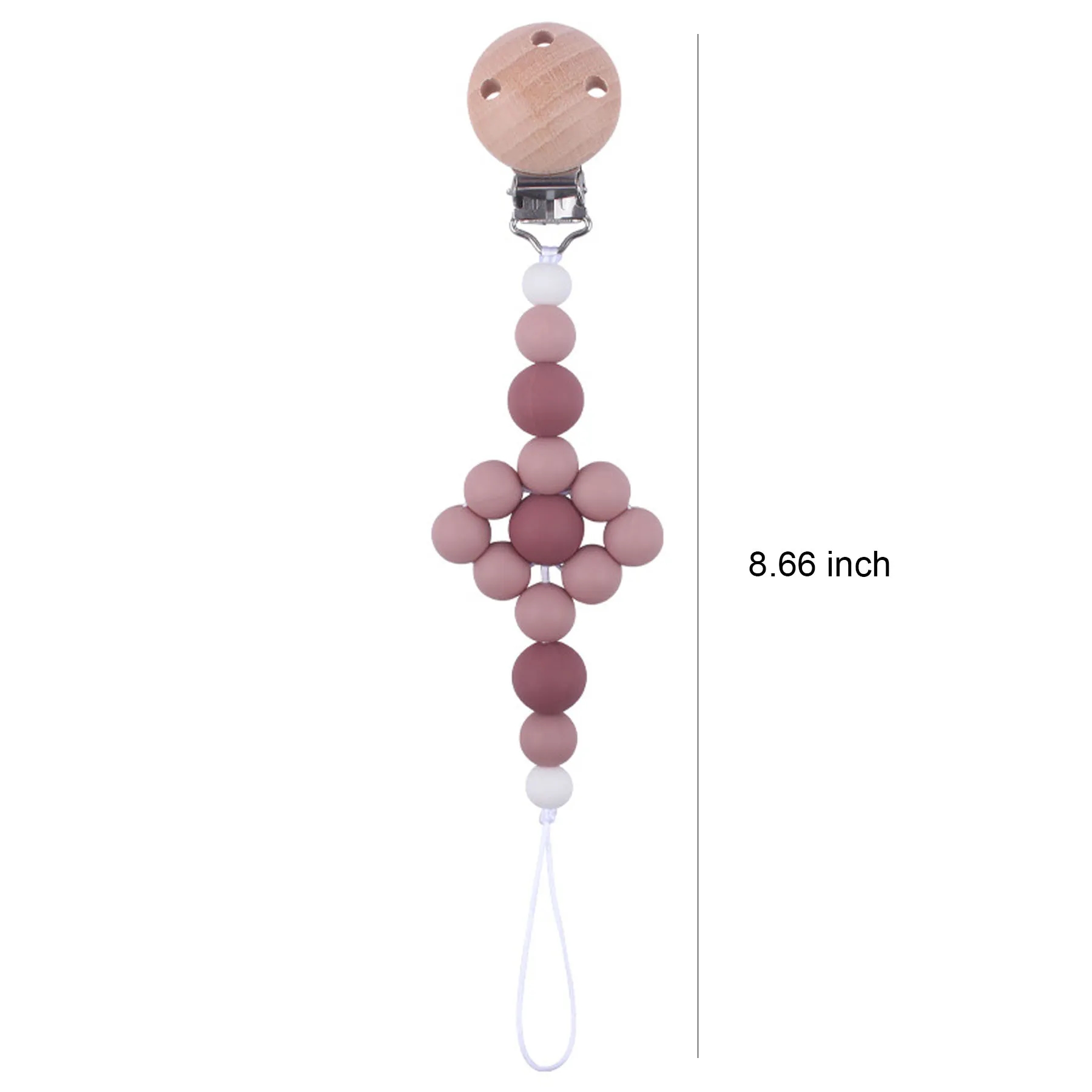 Baby Soothing Beech Pacifier Clip 2