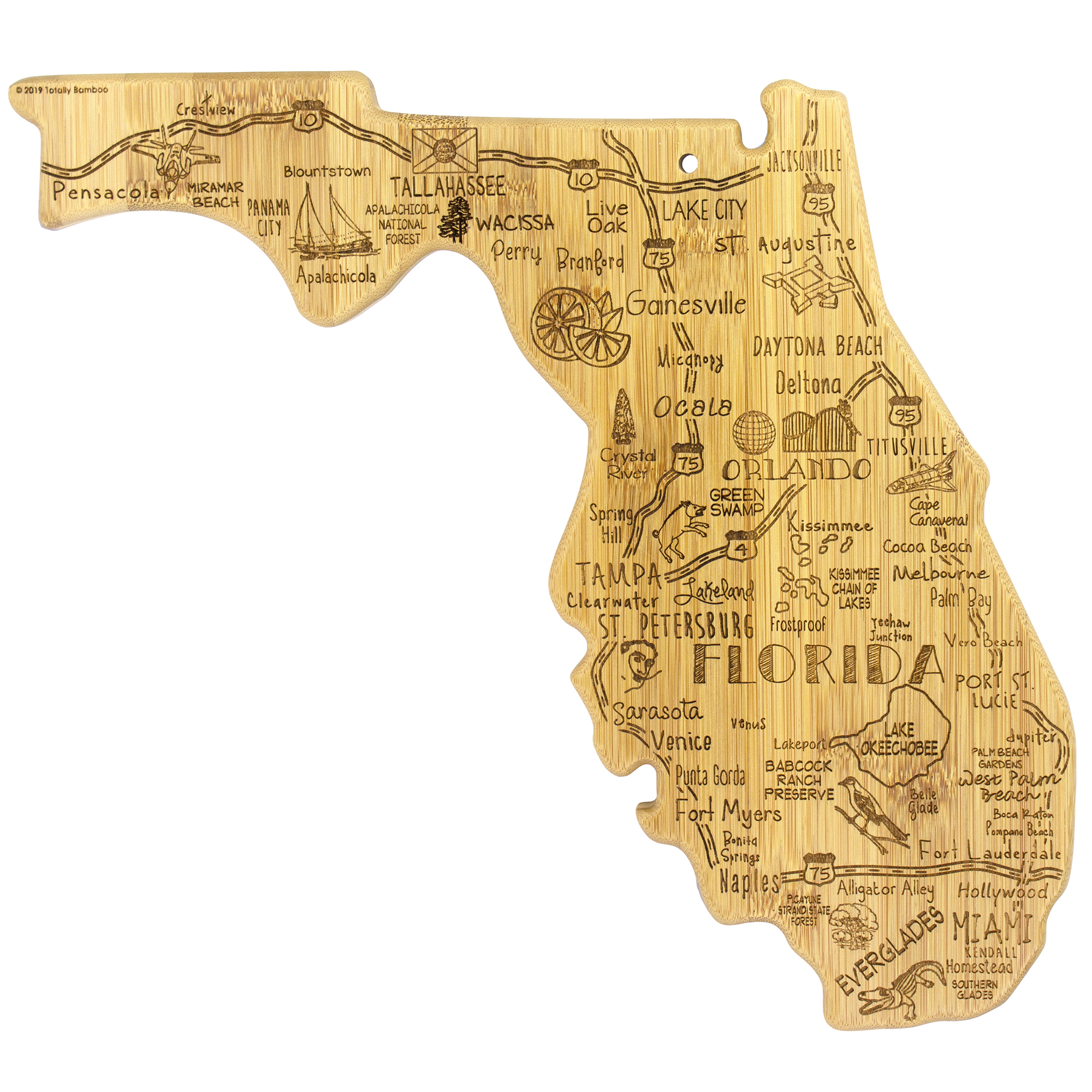 Destination Florida Cutting & Serving Board 6