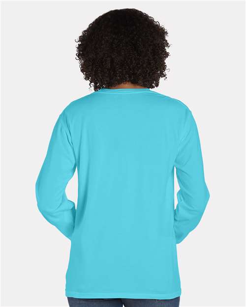 Unisex Garment-Dyed Long Sleeve T-Shirt With a Pocket - GDH250 22