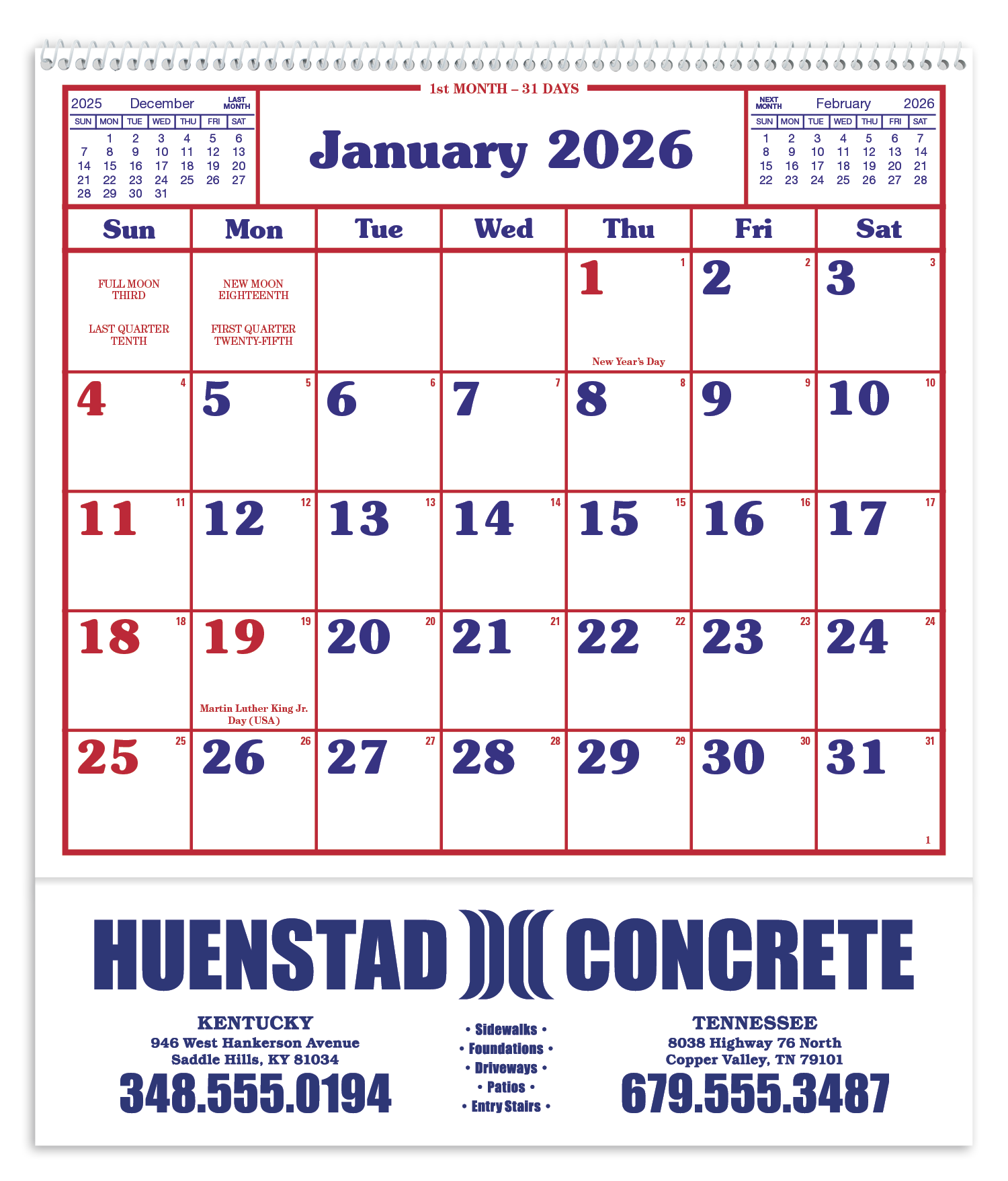 Skinner & Kennedy® Home/Office Appointment Calendar 4