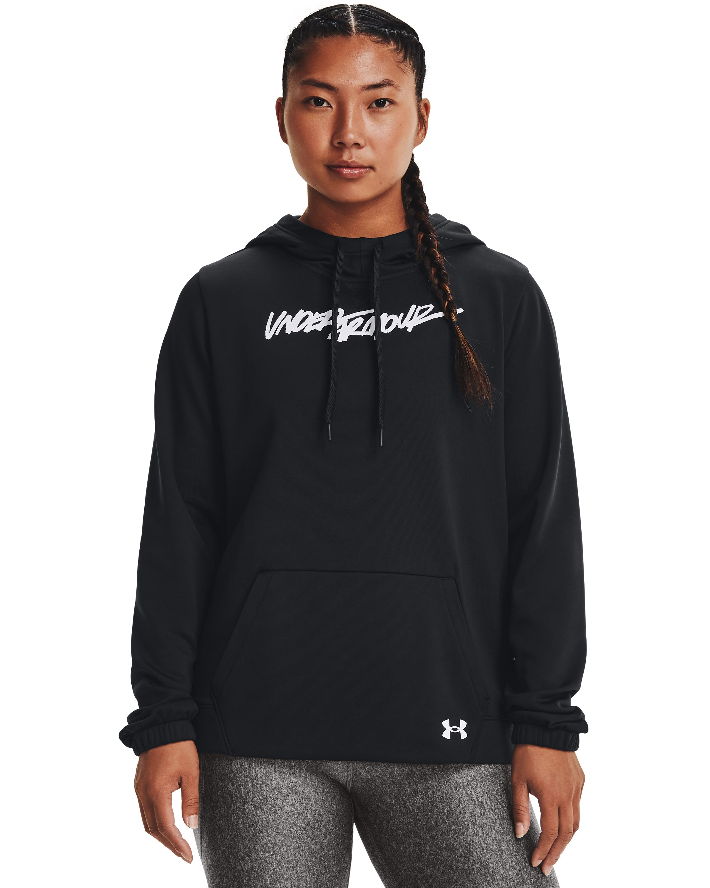 Women's Armour Fleece Script Hoodie 7