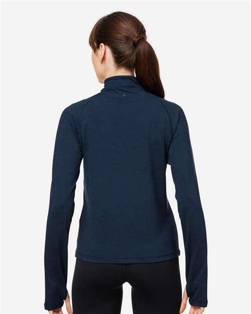Women's Fairway Marbled Jersey Quarter-Zip Pullover - PDP8023 23