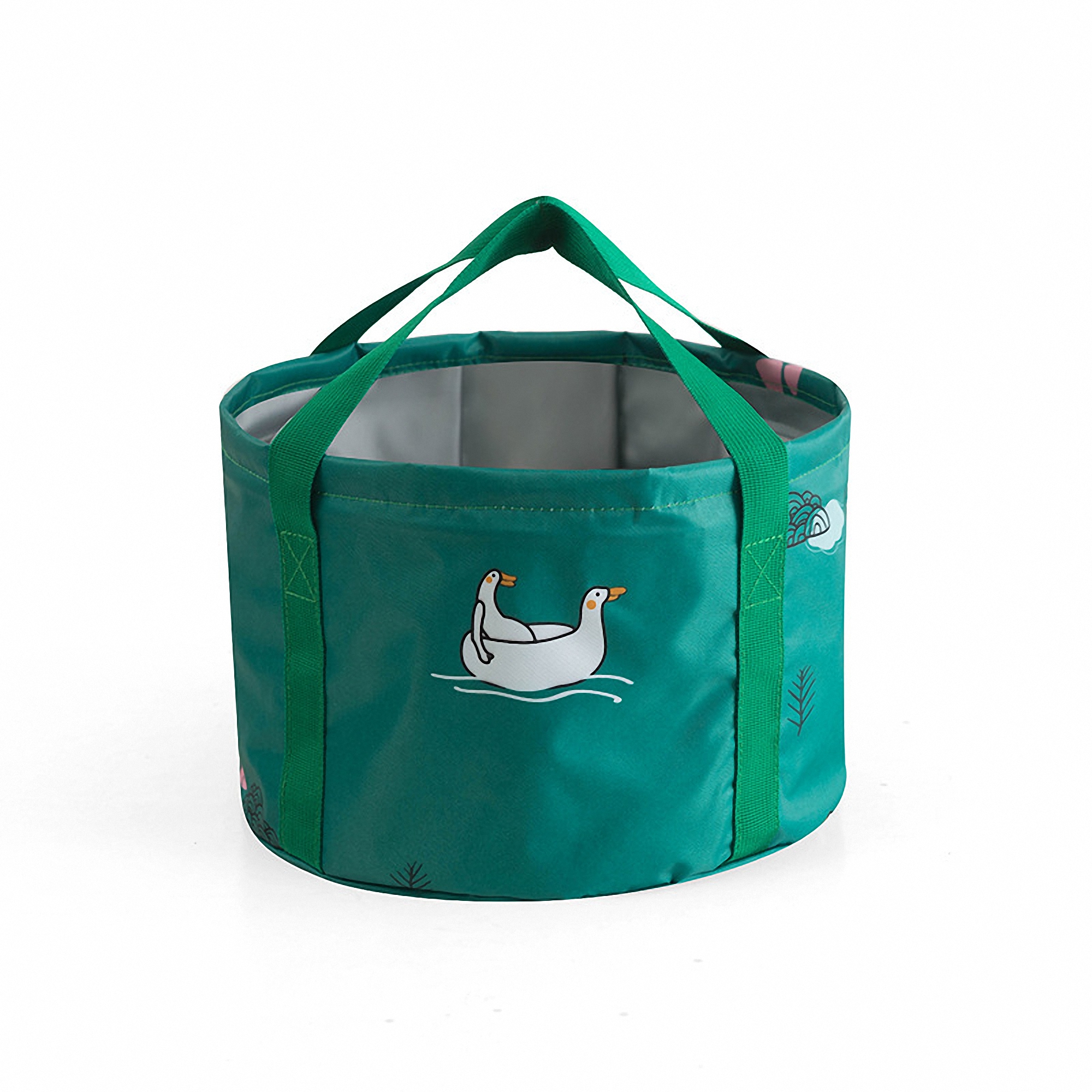 Portable Foldable Nylon Water Bucket with Handle 6