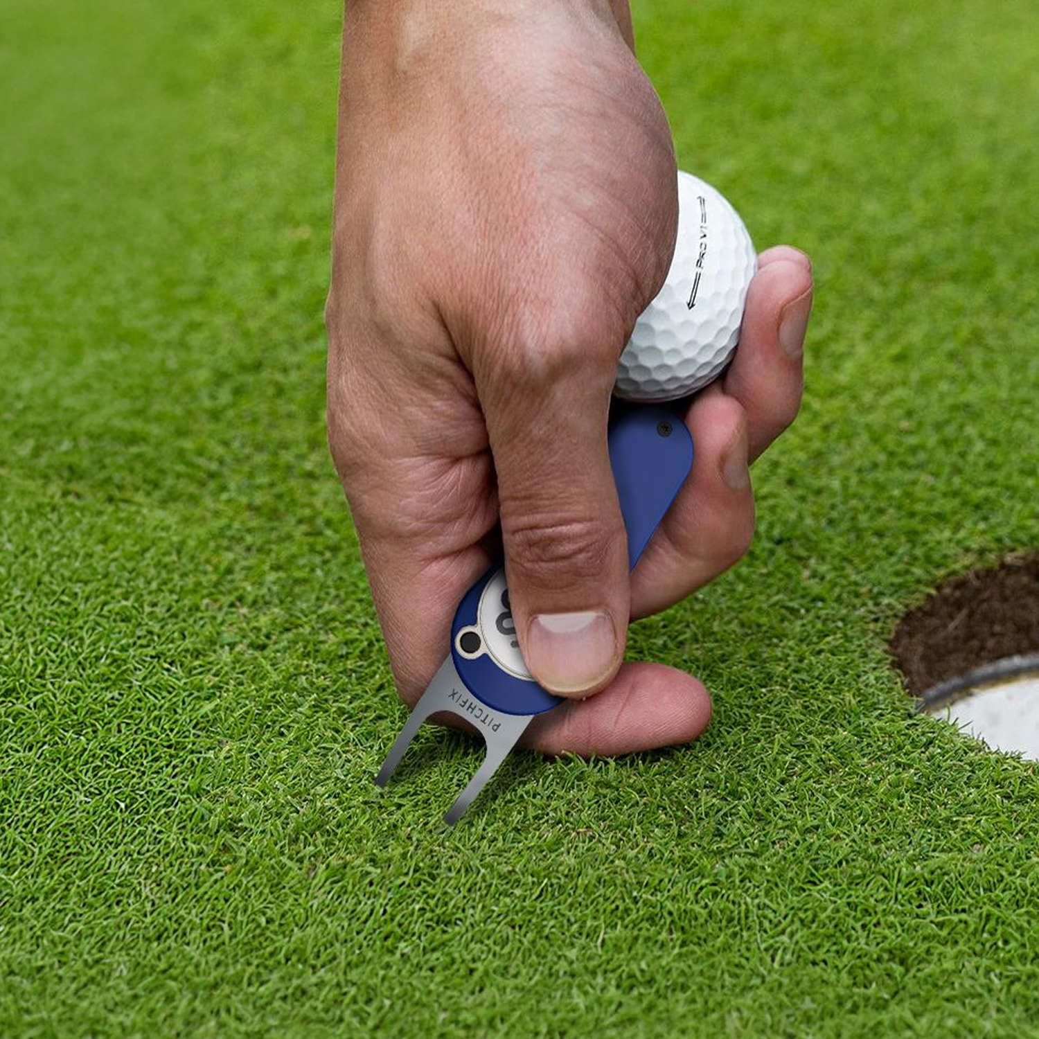 Pitchfix Original Golf Divot Tool with Removeable Ball Marker 10