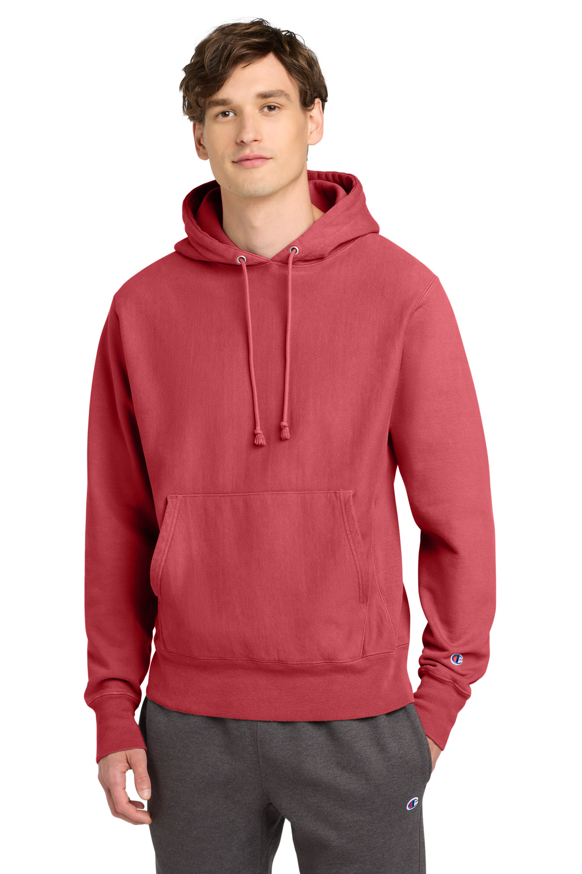 Champion Reverse Weave Garment-Dyed Hooded Sweatshirt. GDS101 61