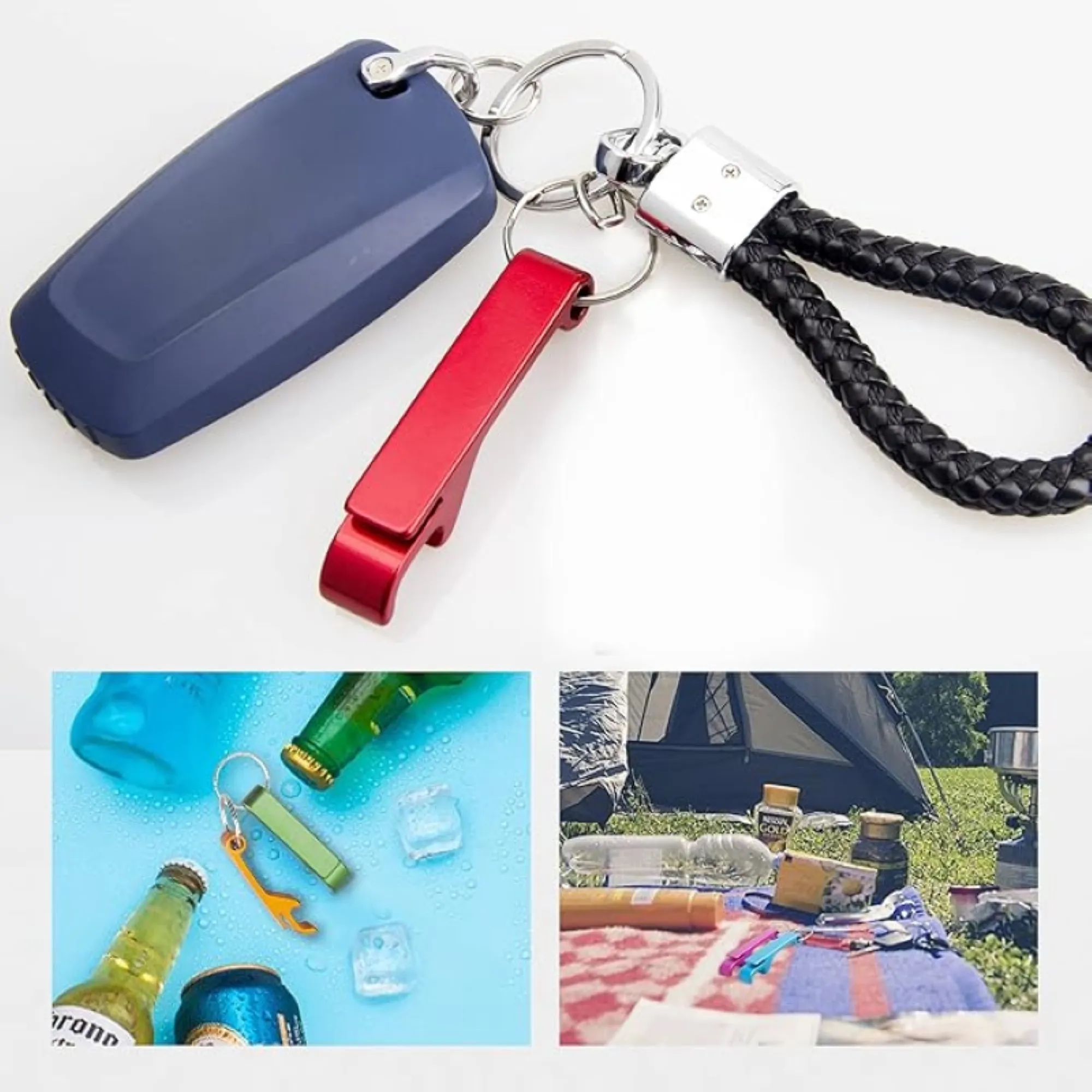 Aluminum Alloy Bottle Opener Keychain 3