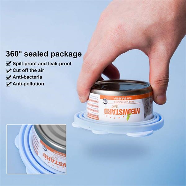 Silicone Pet Food Can Lids 4