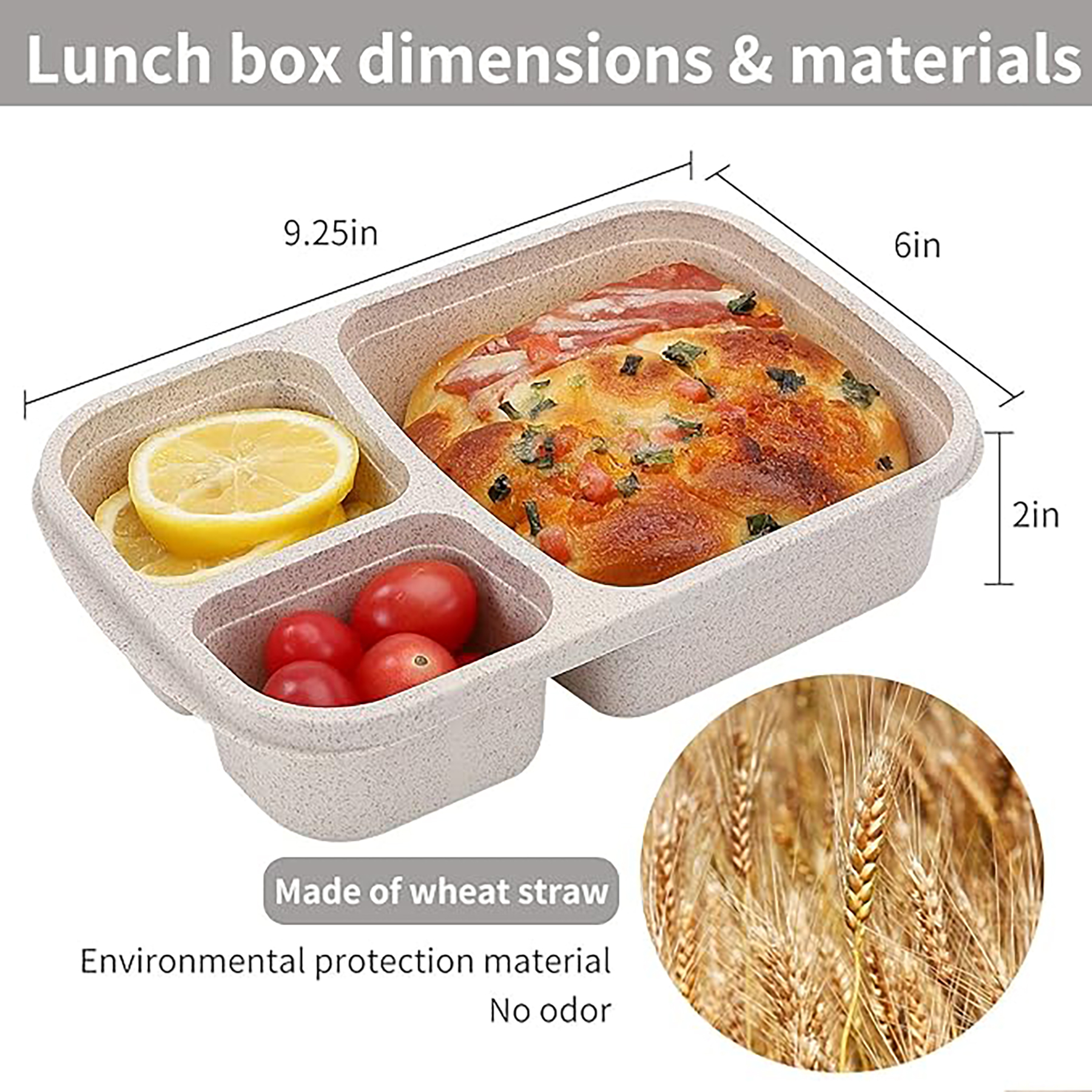 Compartment Plastic Lunch Box 7