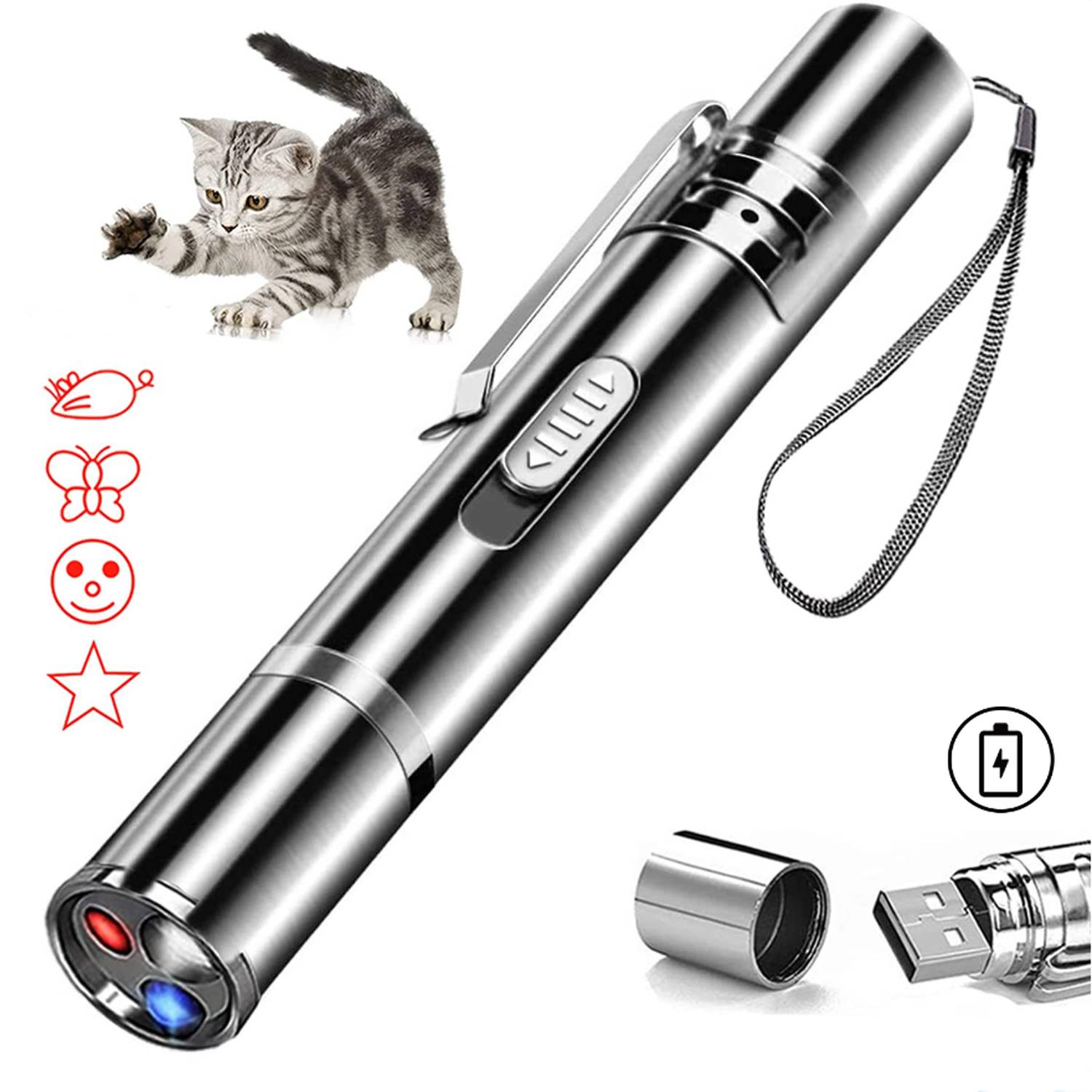 Multifunction Cat Red Laser Pointer 5