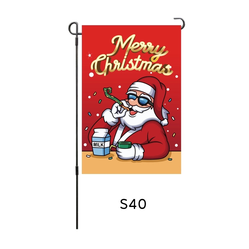 Home Decorative Merry Christmas Garden Flag 17