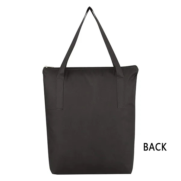 Crosshatch Non-Woven Zippered Tote 2