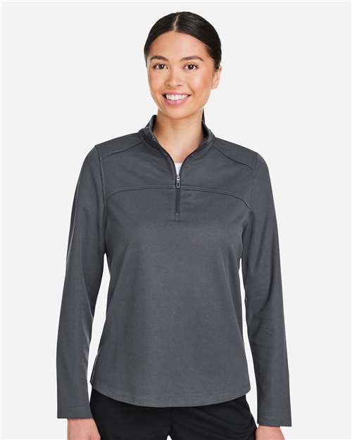 Women's Express Tech Performance Pique Quarter-Zip Pullover - NE412W 10