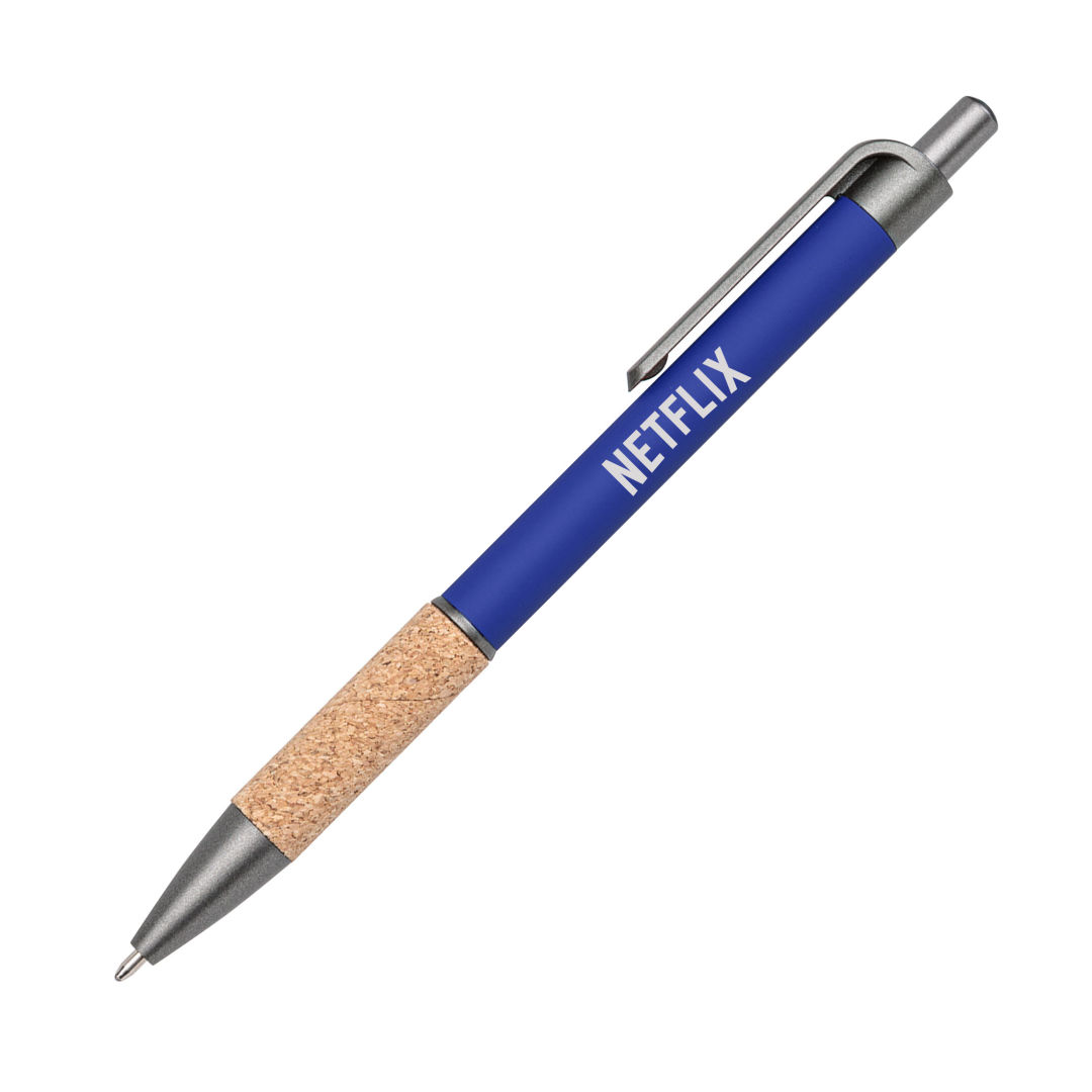Otto Metal Pen w/Cork Grip & Black Refill 6