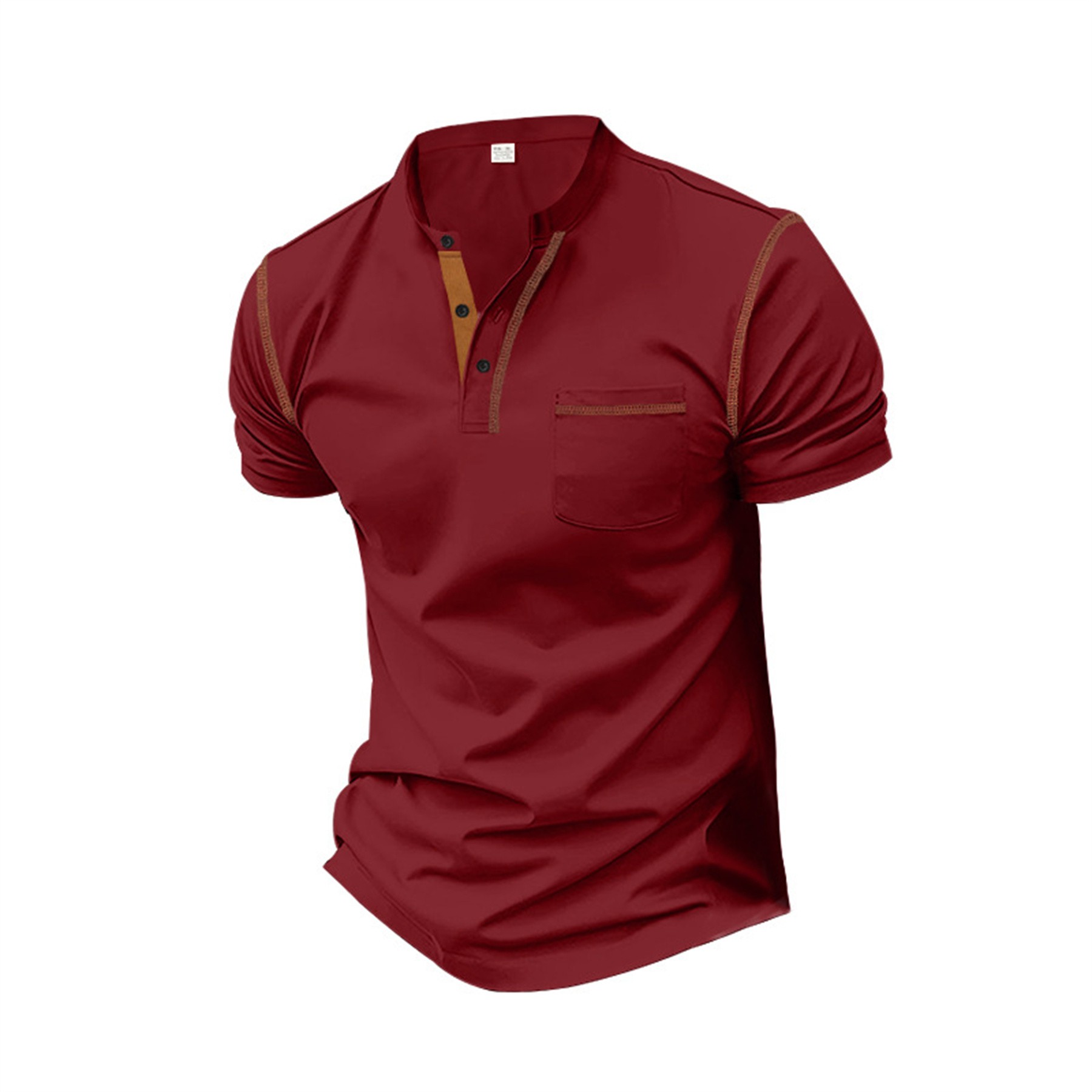 Henley Short Sleeve Shirts 4