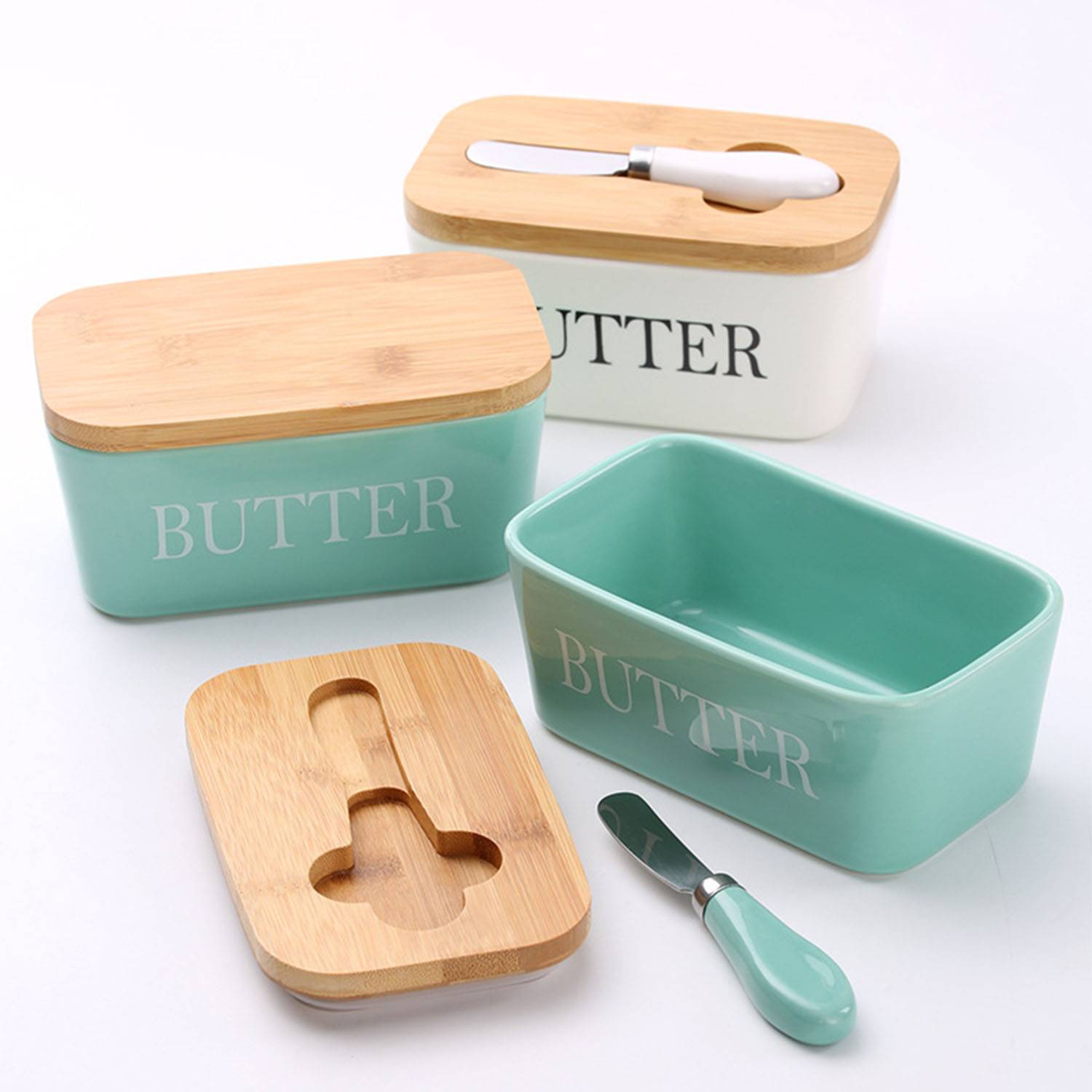 Ceremic Butter Dish with Lid 6