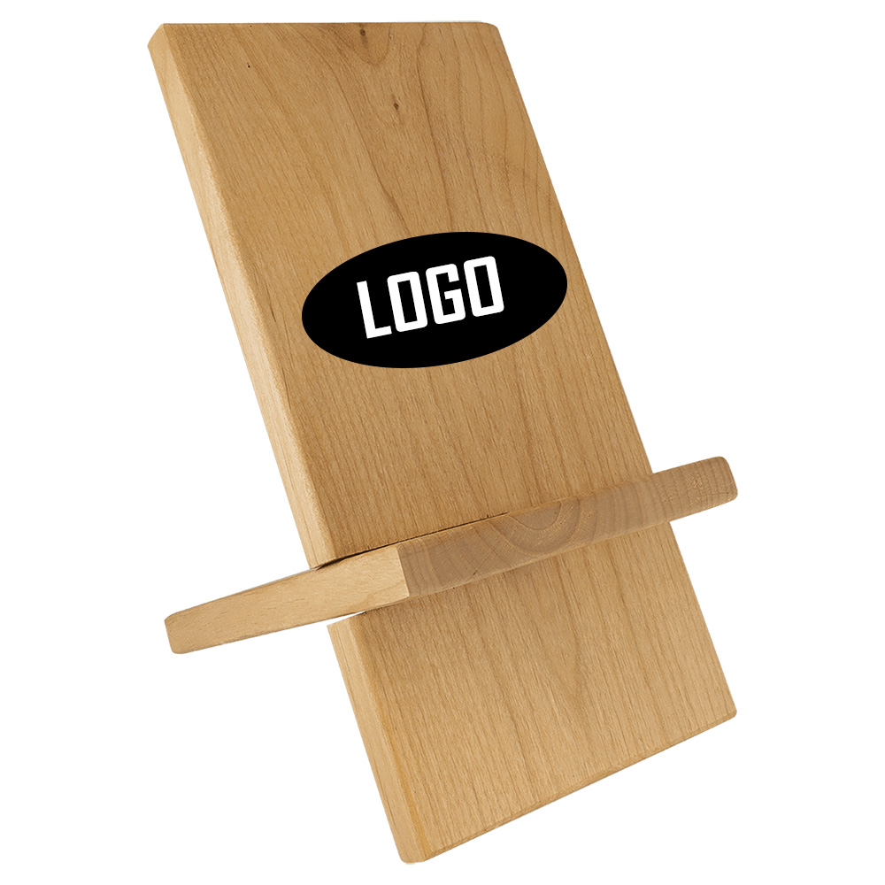 6" x 12" Red Alder Cell Phone/iPad Easel 1