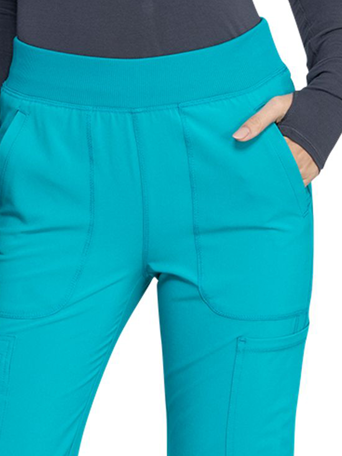 Infinity - Women's 6- Pocket Mid Rise Tapered Leg Pant 37