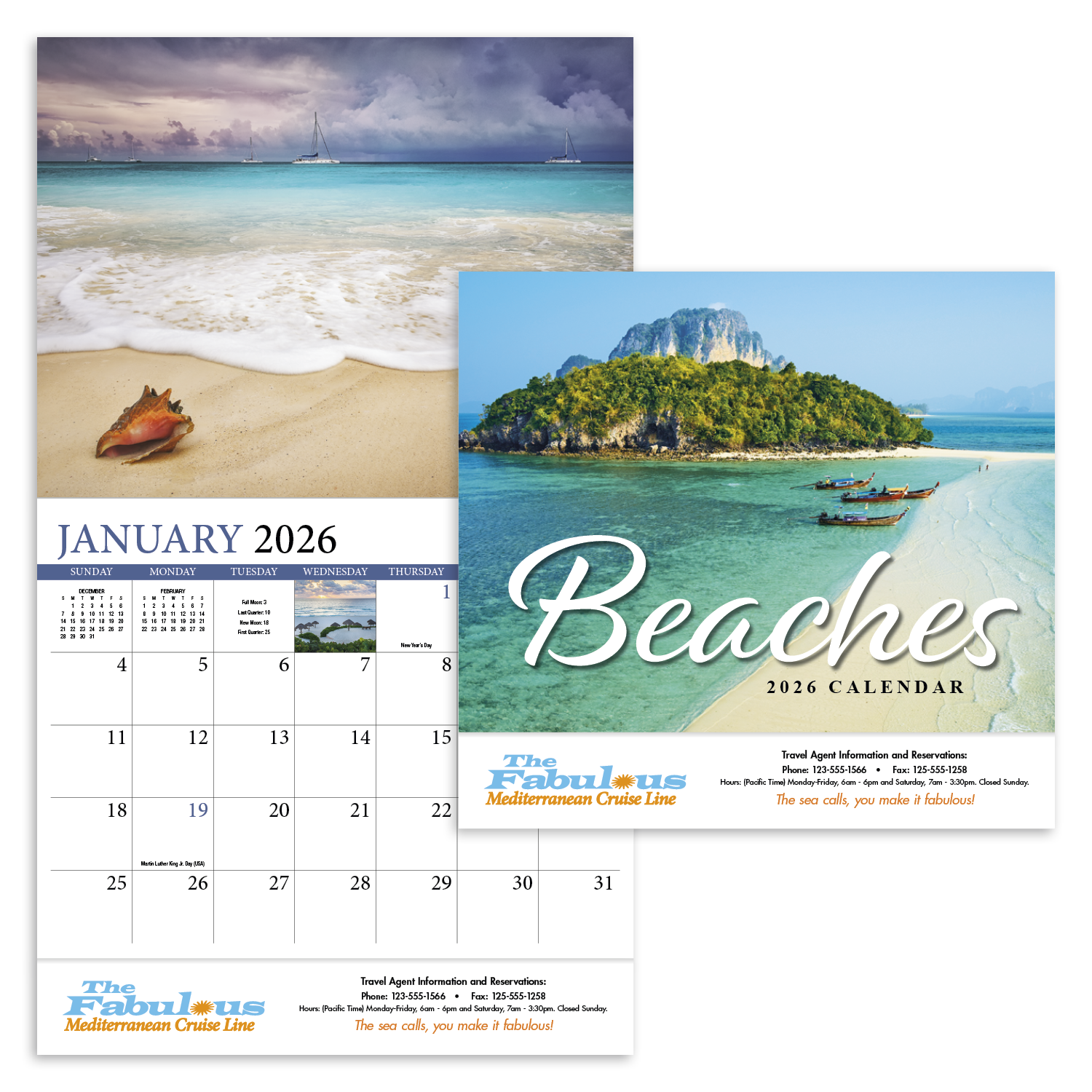 HotLine® Products Beaches Appointment Calendar - Stapled 1