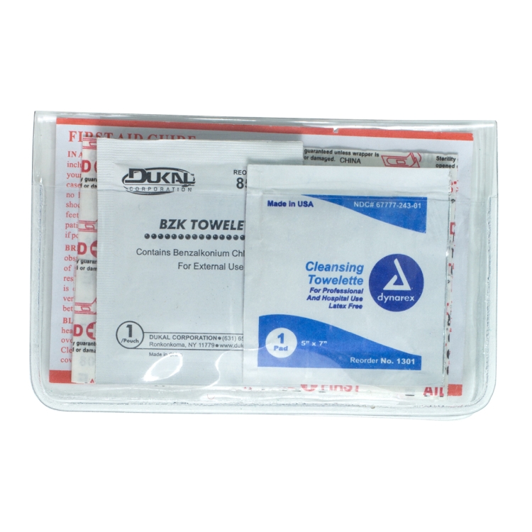 "HEAL-ON-THE-GO L" 10 Piece Economy First Aid Kit in Colorful Vinyl Pouch 2