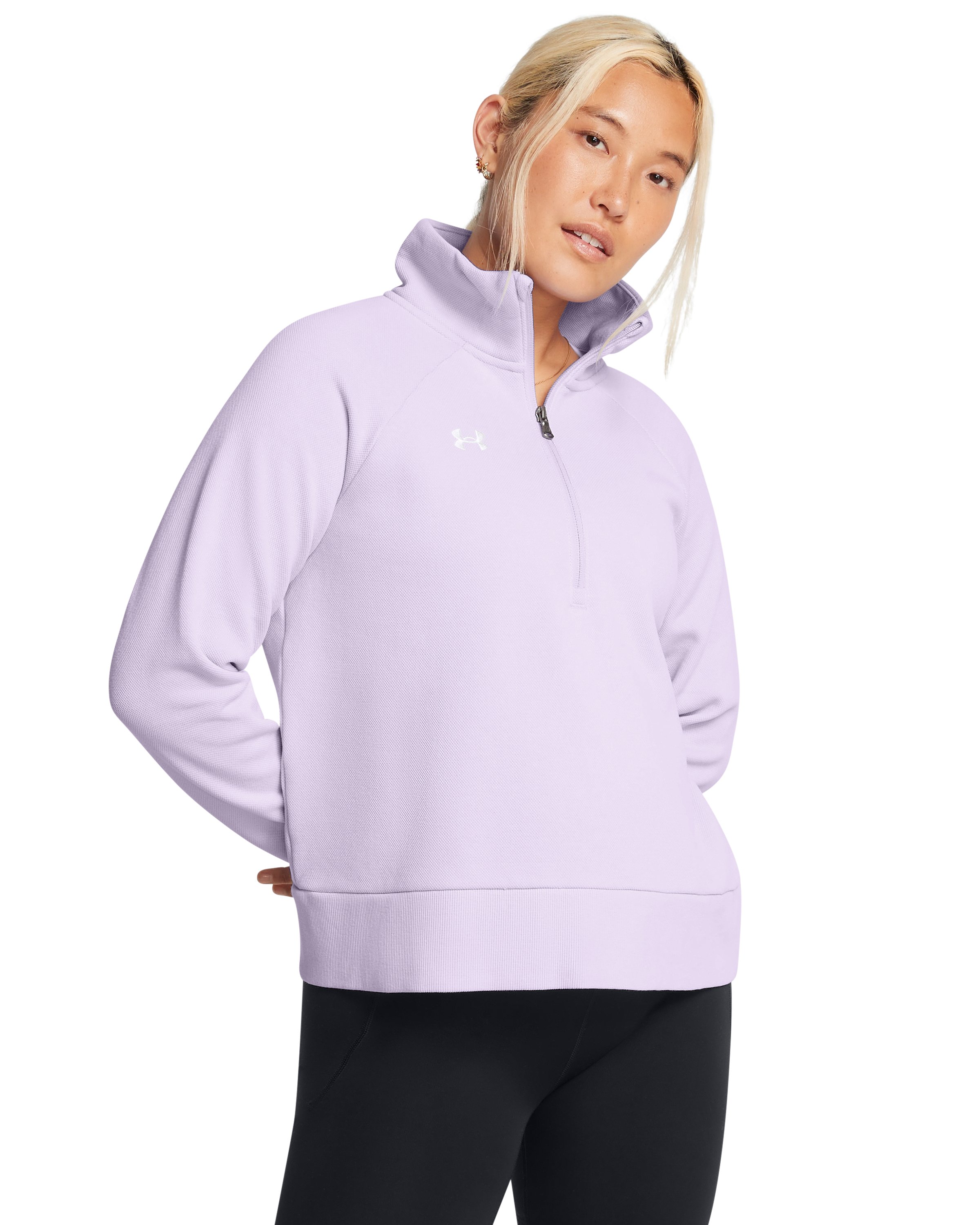 UA Rival Fleece Textured Women's  Zip 4