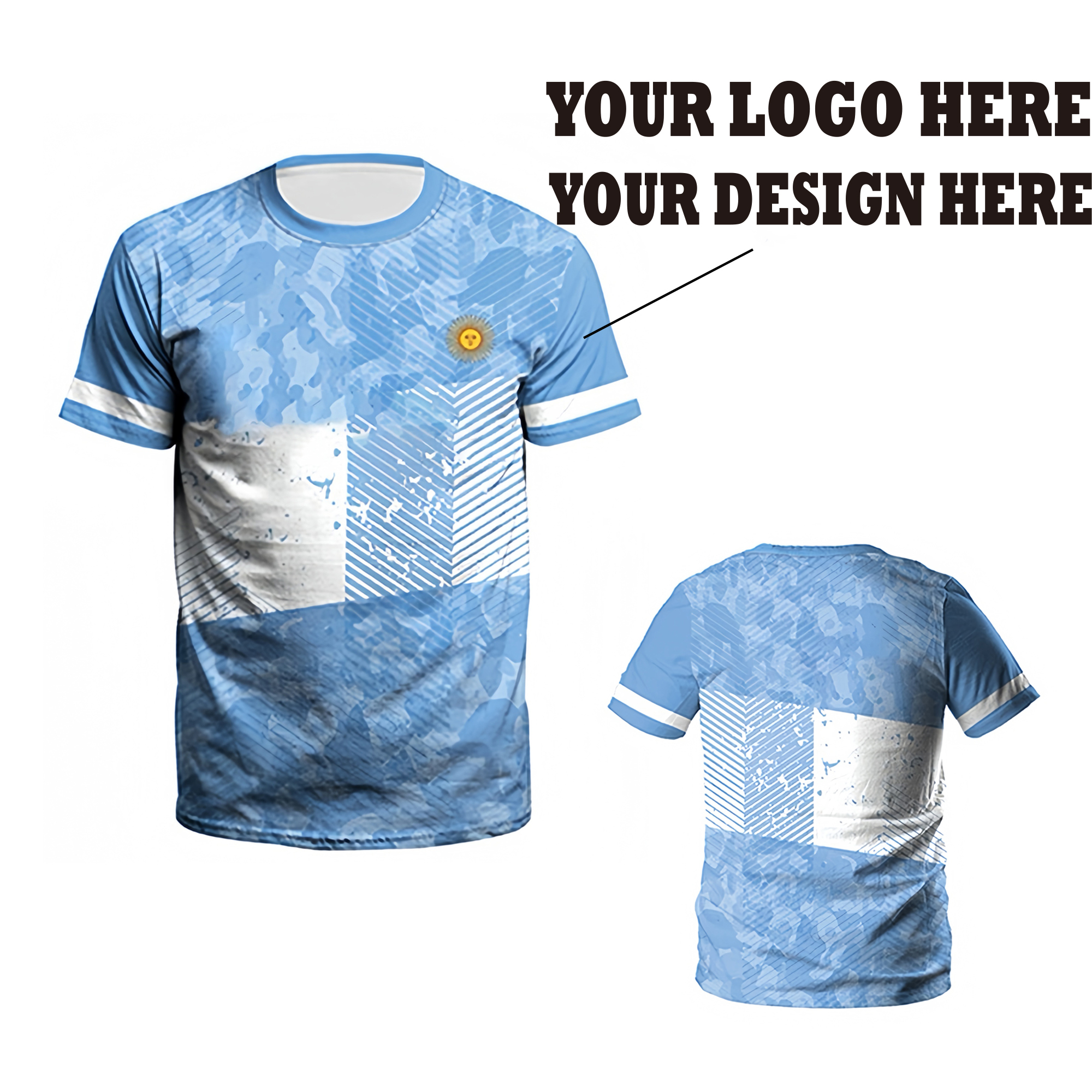 Lightweight Polyester Crew Neck T-Shirt 6