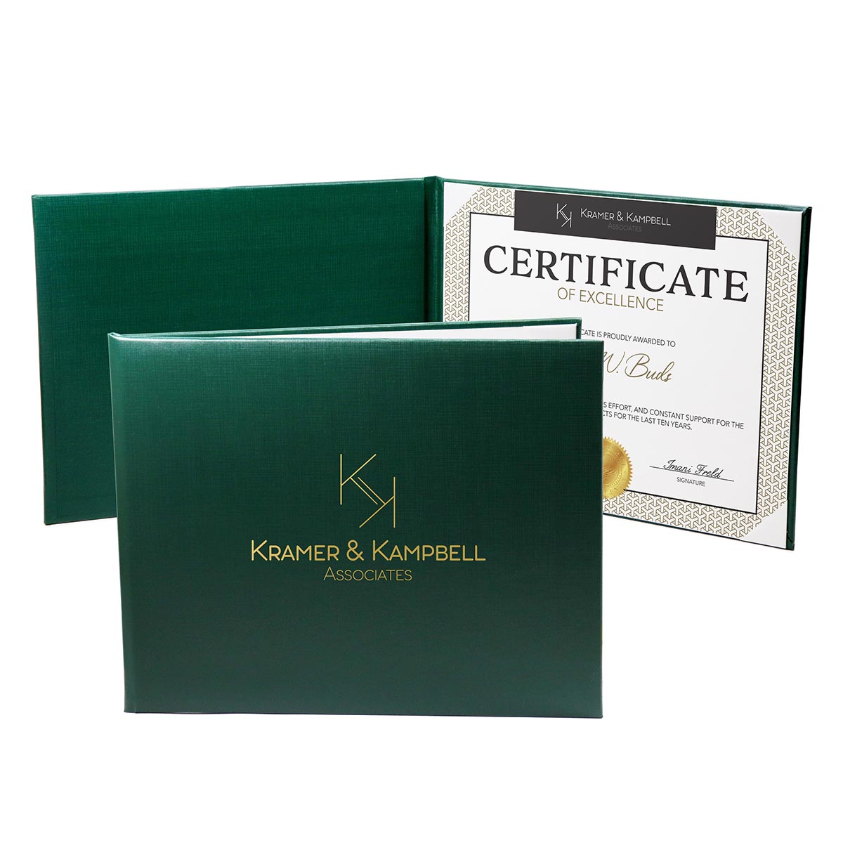 Deluxe Padded Single 8.5" x 11" Certificate Holder 6